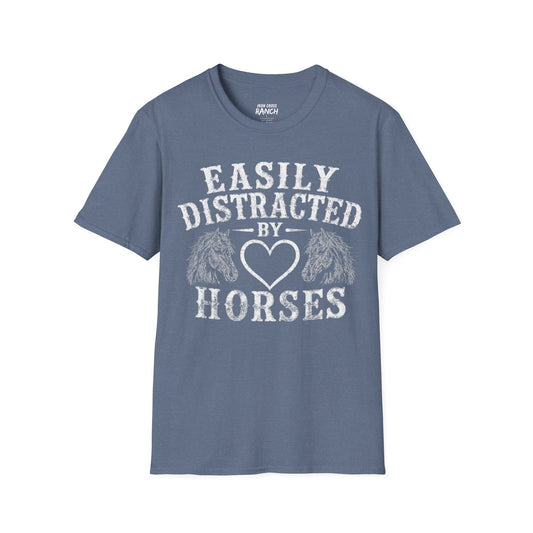 EASILY DISTRACTED BY HORSES
