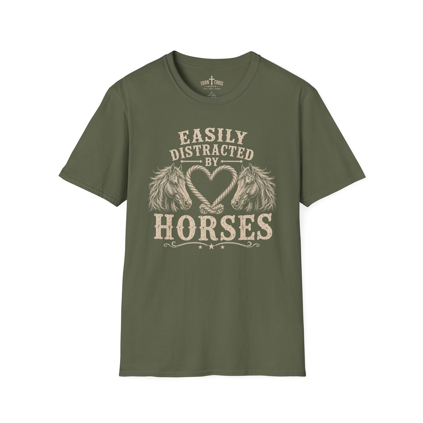 EASILY DISTRACTED BY HORSES
