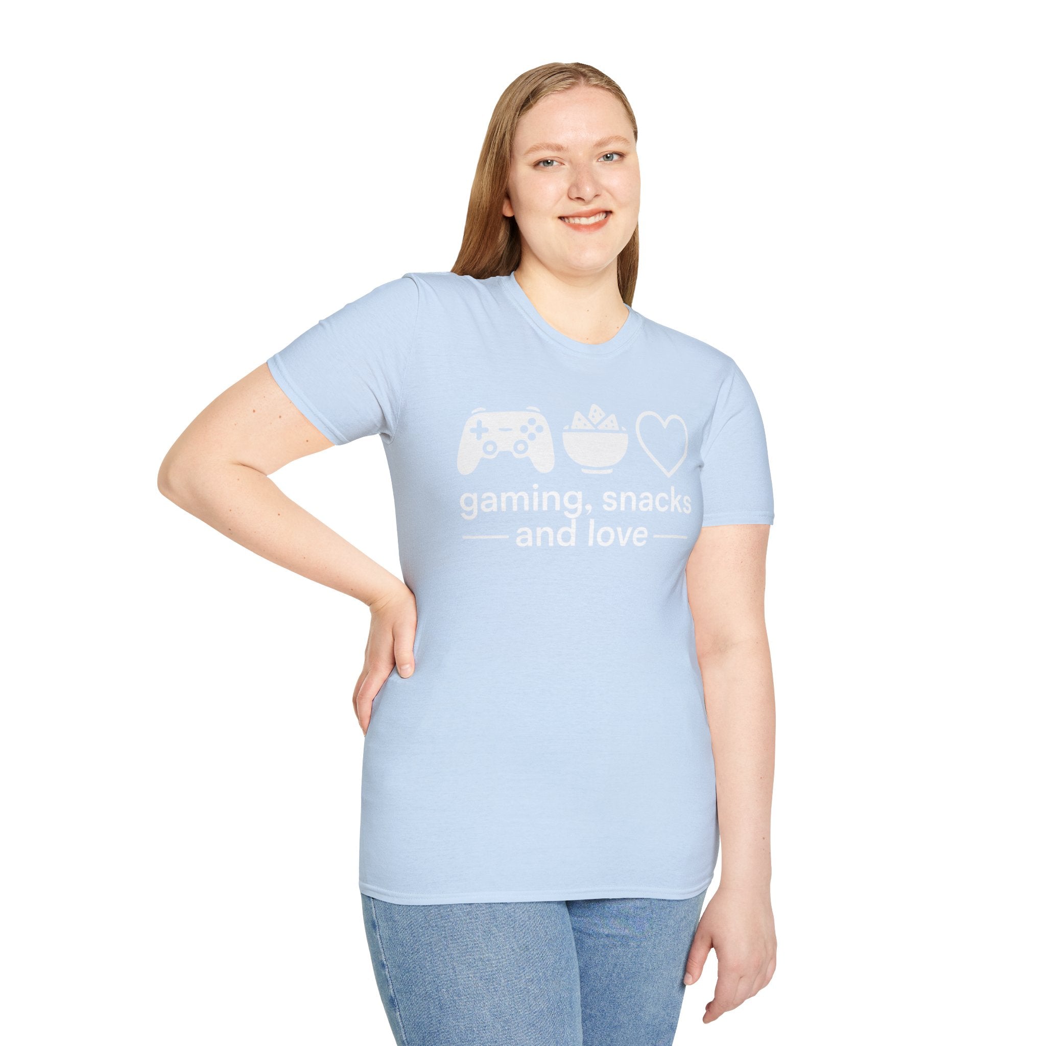 Gaming, Snacks and Love, Gamer T-shirt