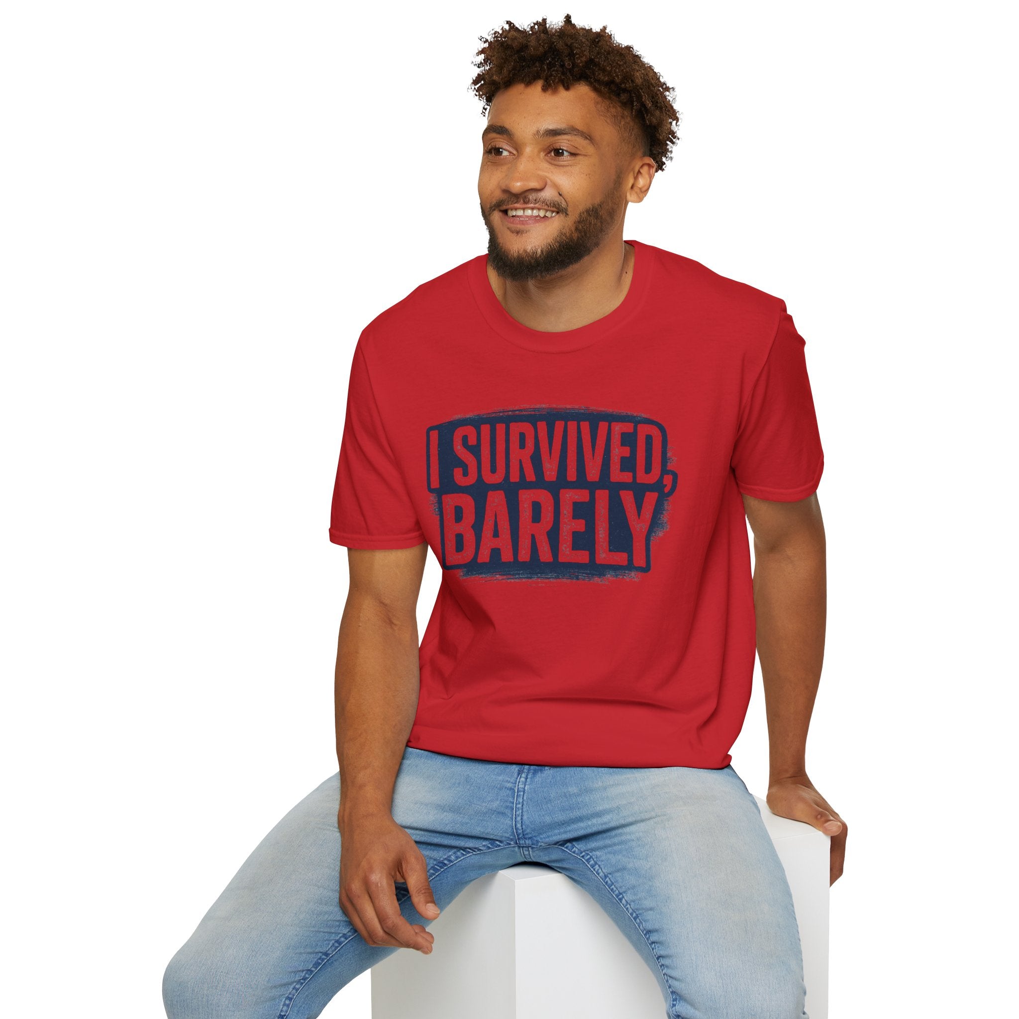 I Survived Barely  Gamer T-Shirt