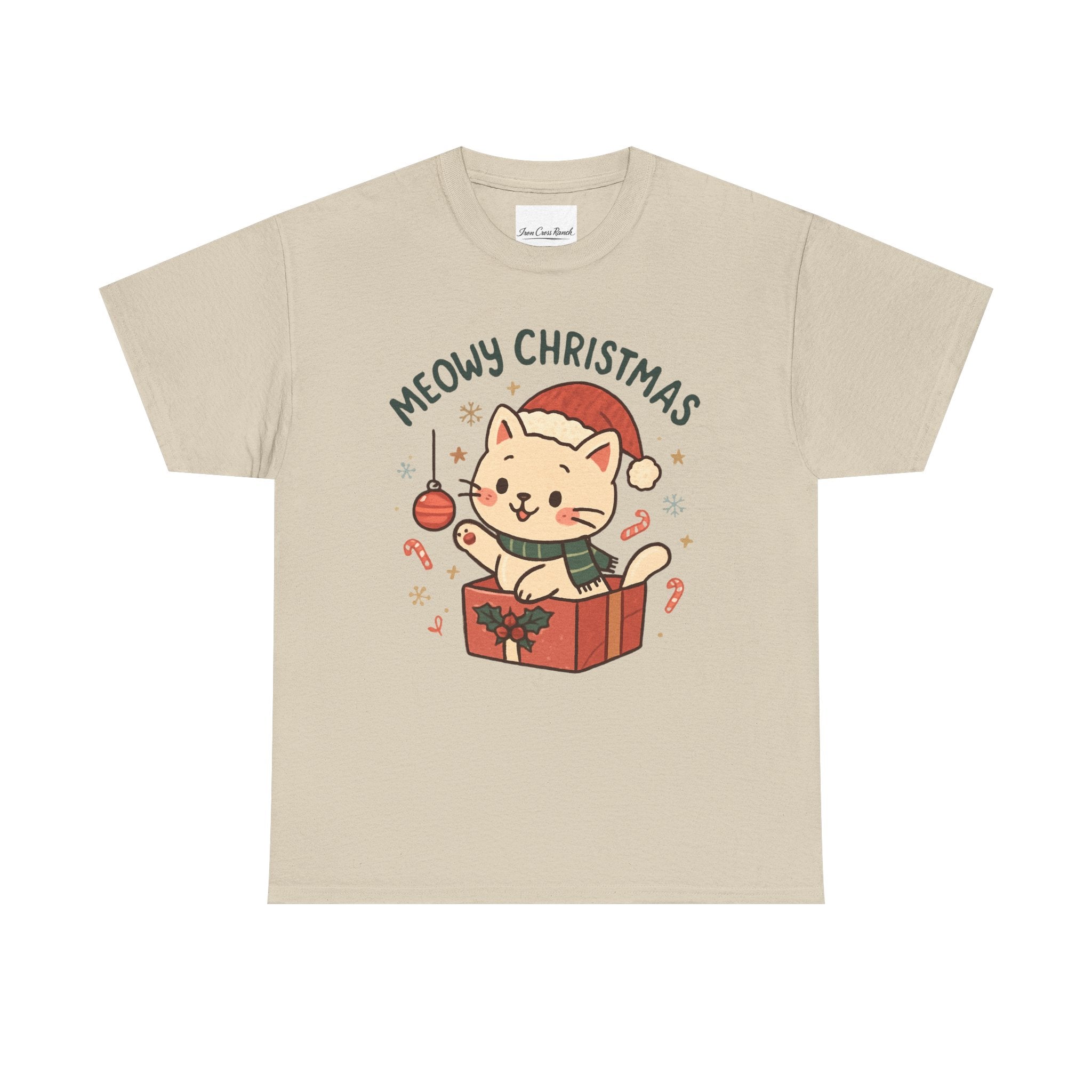 Meowy Christmas Cat Tee