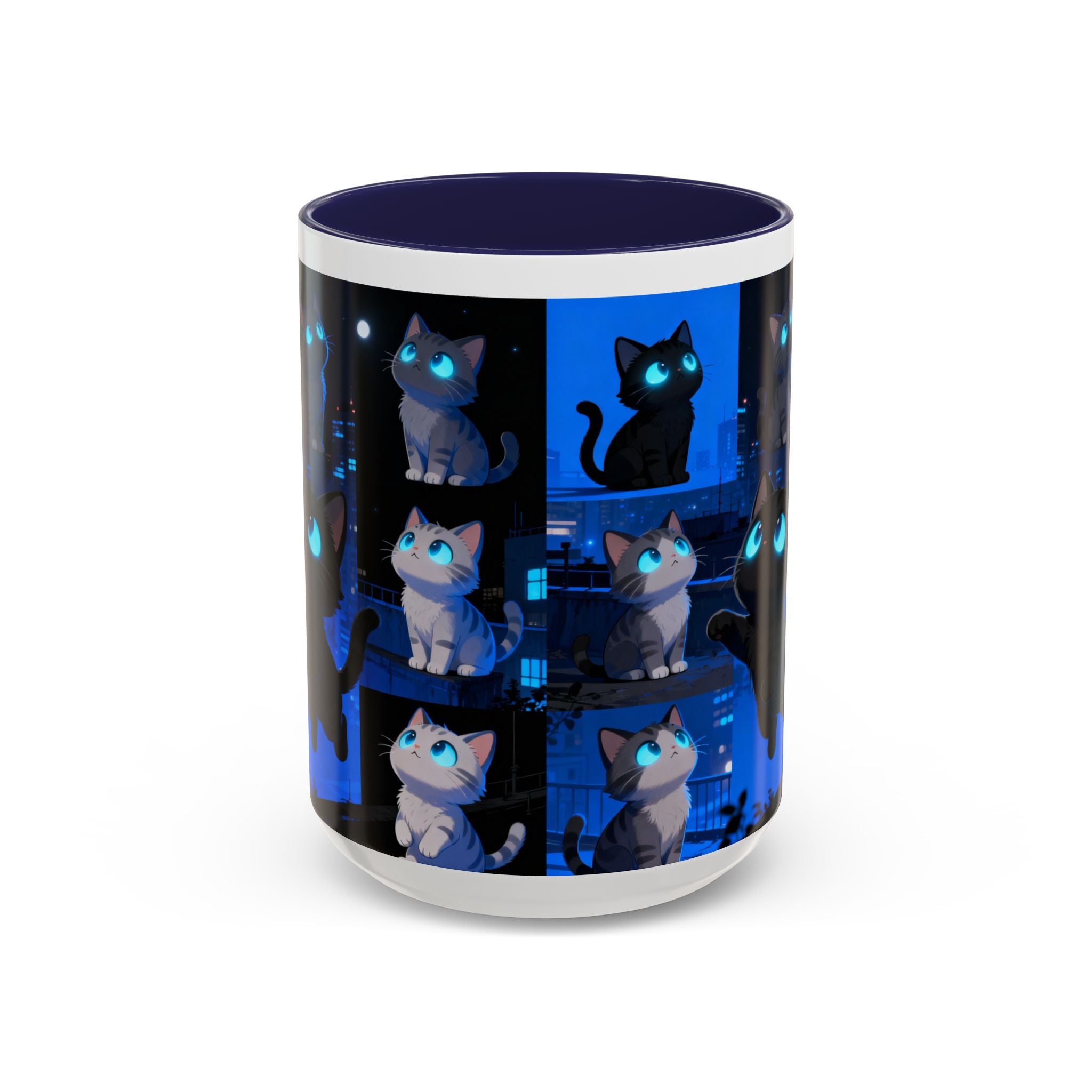 Mug, Cute Kitten Coffee Cup, Cat Lover Gift, Animal Tea Cup, Ceramic Drinkware, Pet Owner Present, Kitty Lover Mug