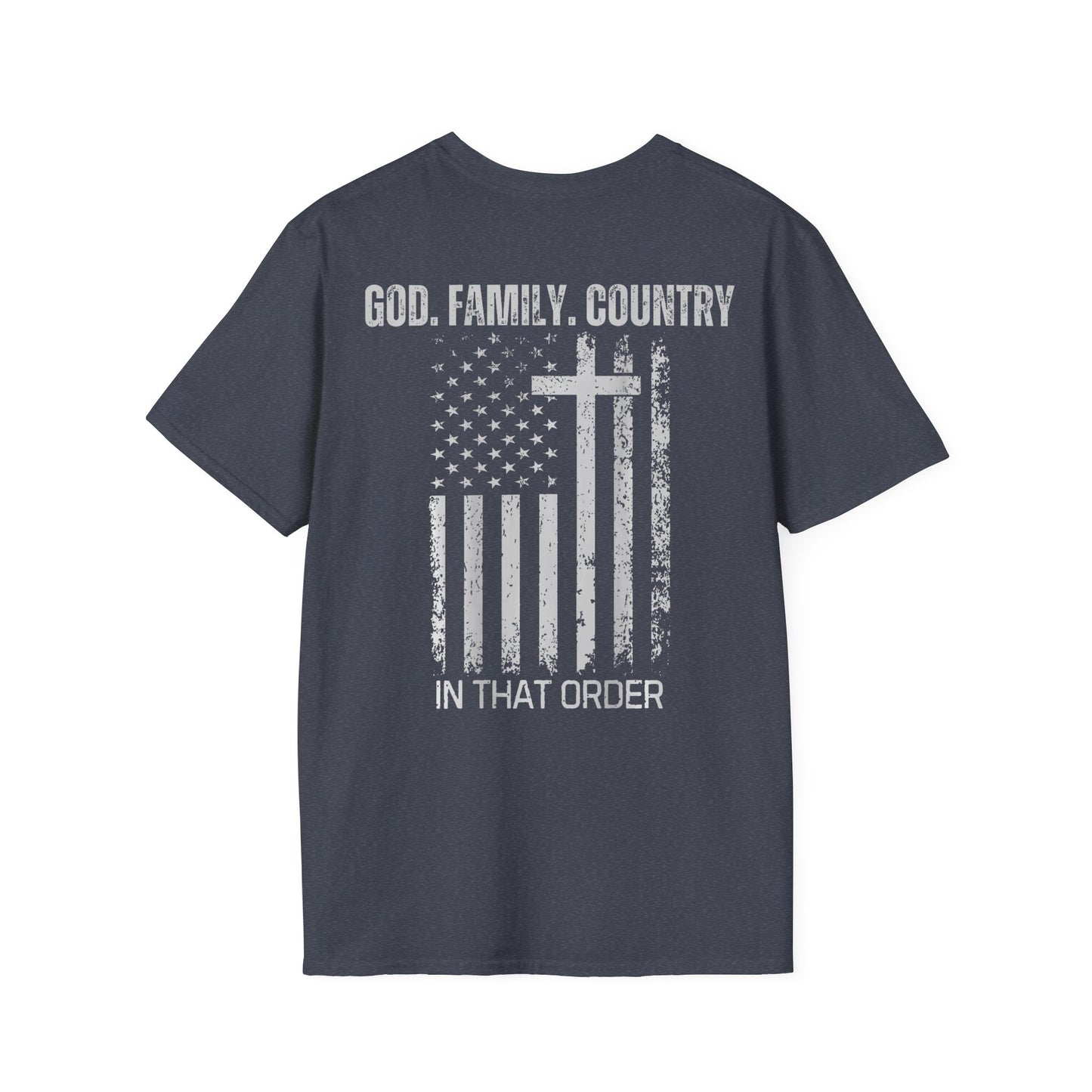 God Family Country distressed Flag