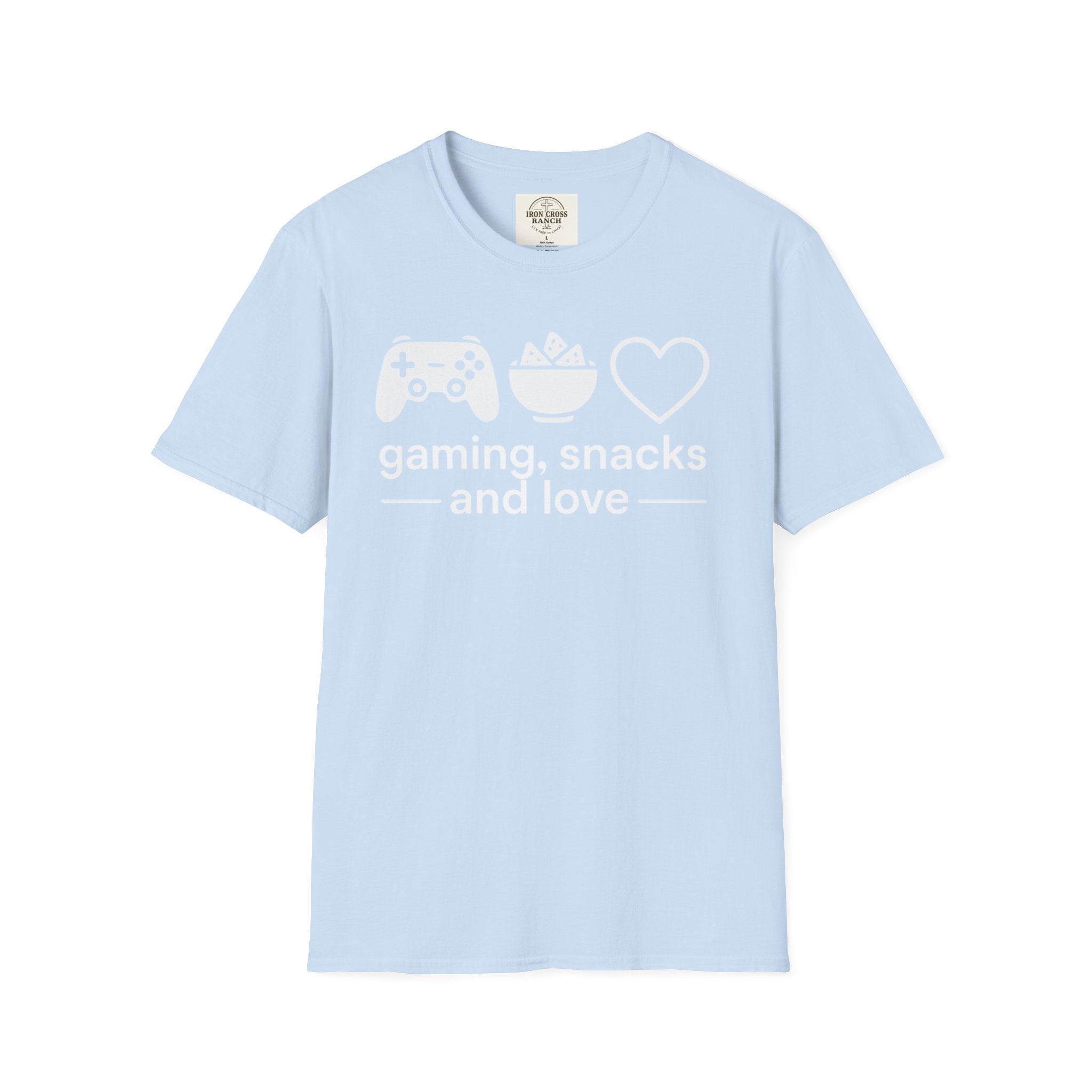 Gaming, Snacks and Love, Gamer T-shirt
