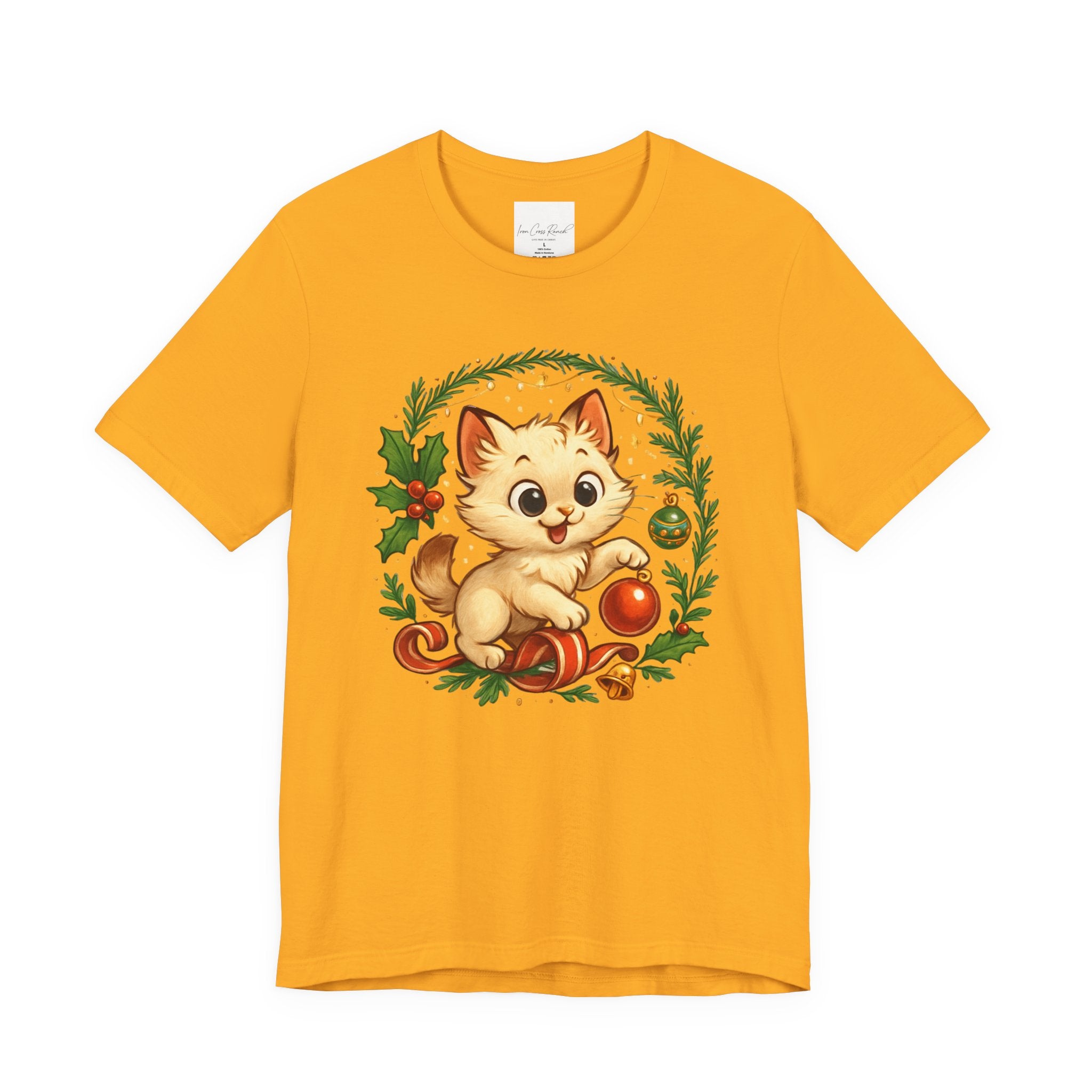 Christmas Kitten Play T-Shirt