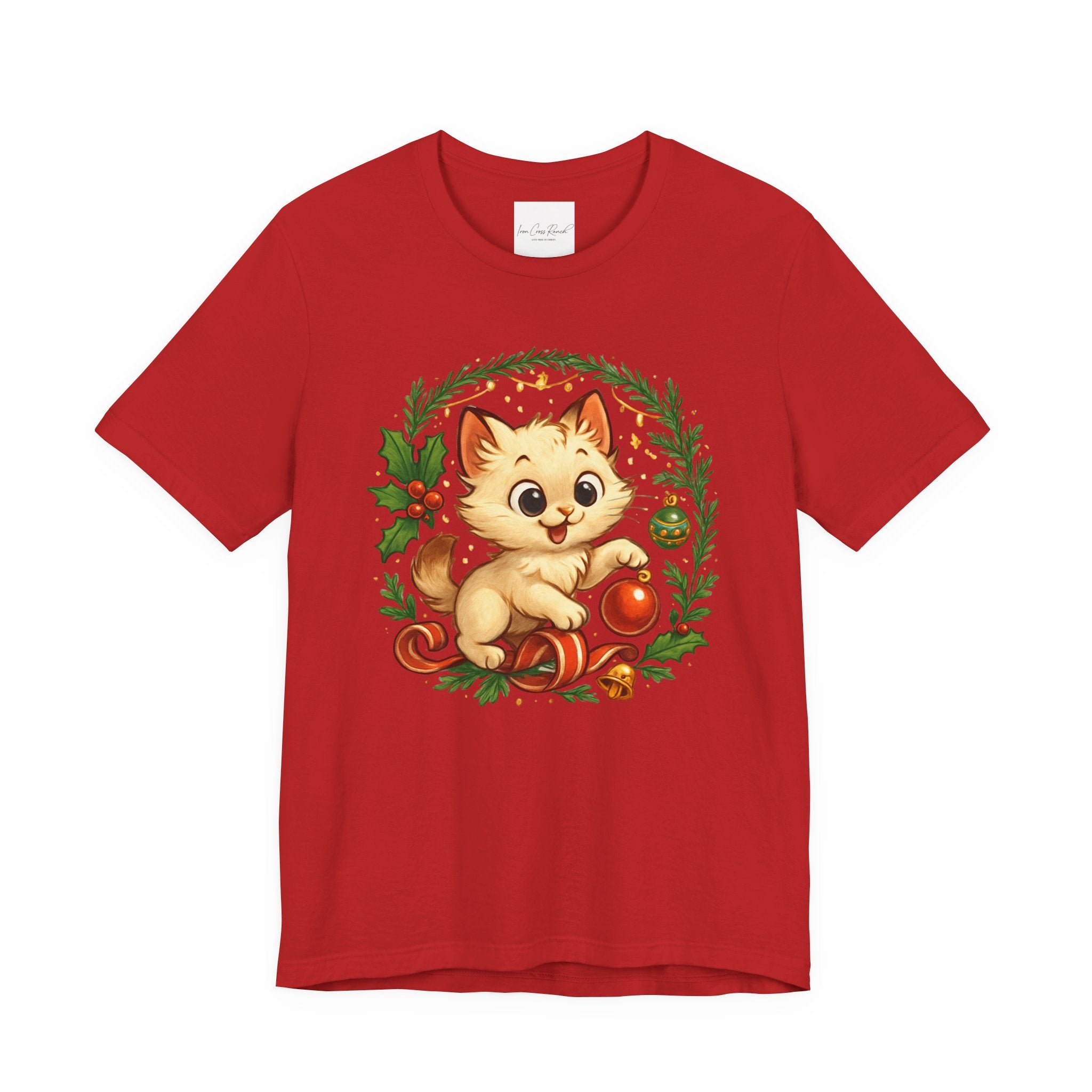 Christmas Kitten Play T-Shirt