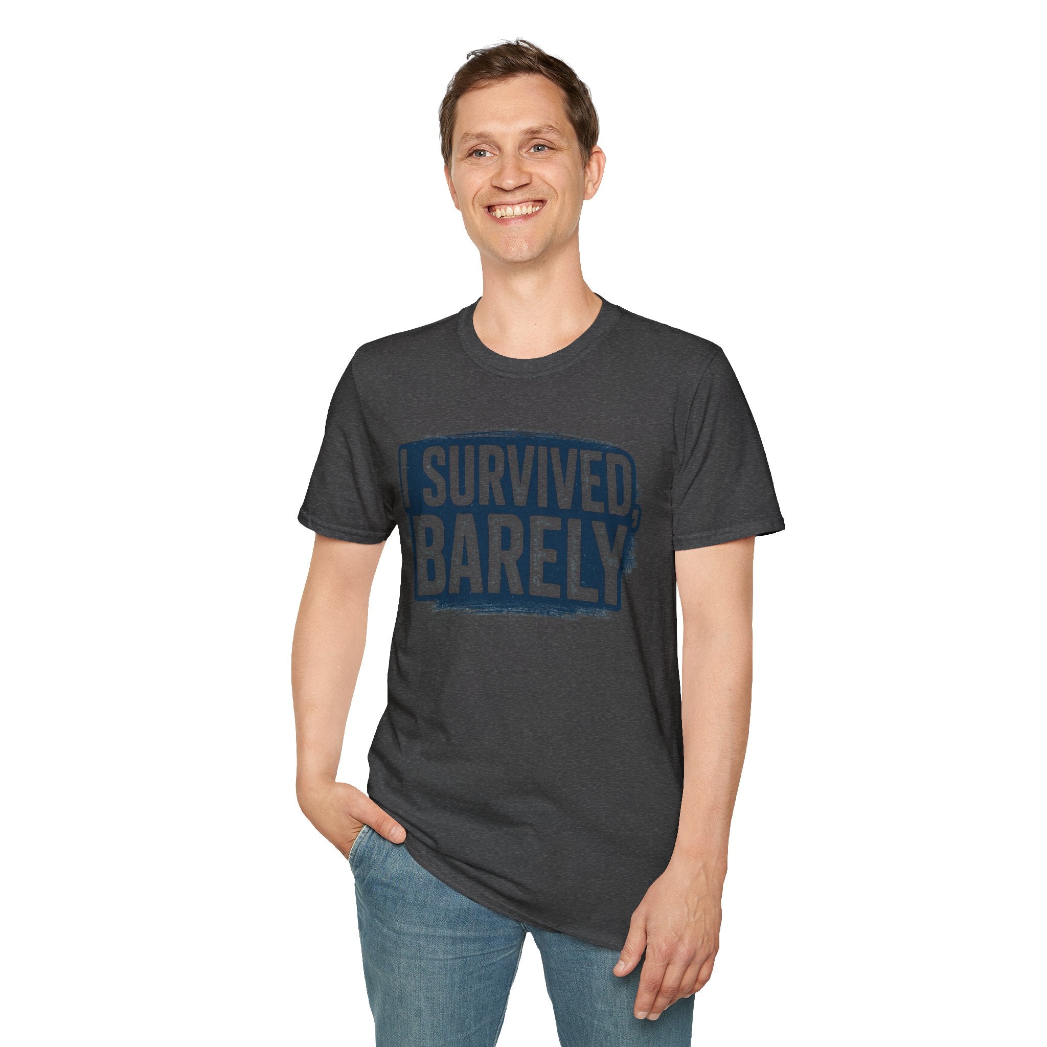 I Survived Barely  Gamer T-Shirt