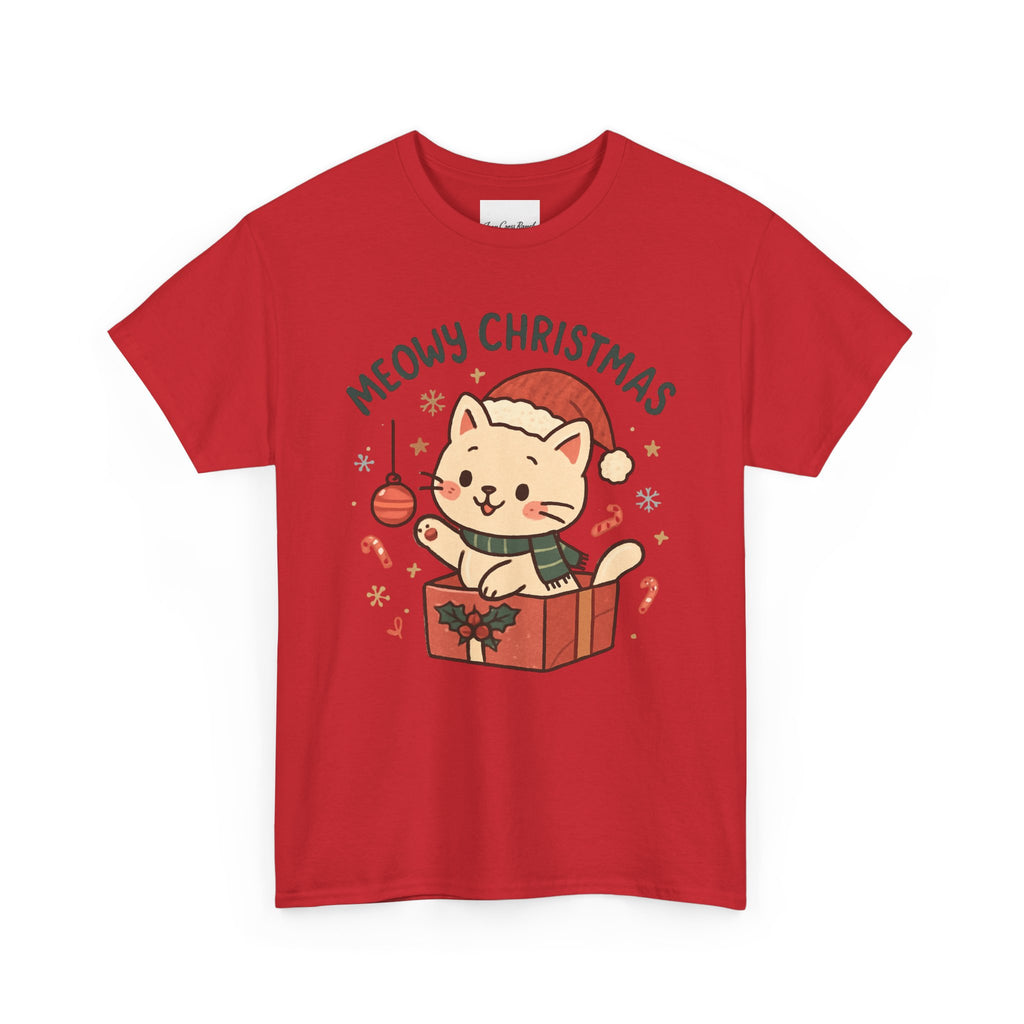 Meowy Christmas Cat Tee