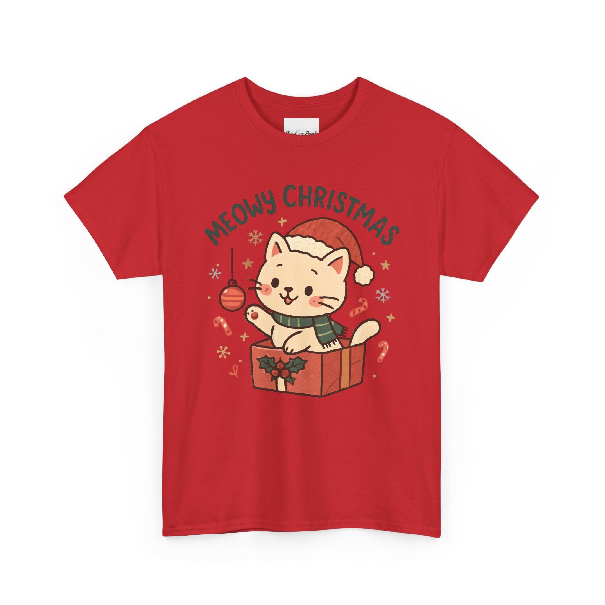 Meowy Christmas Cat Tee