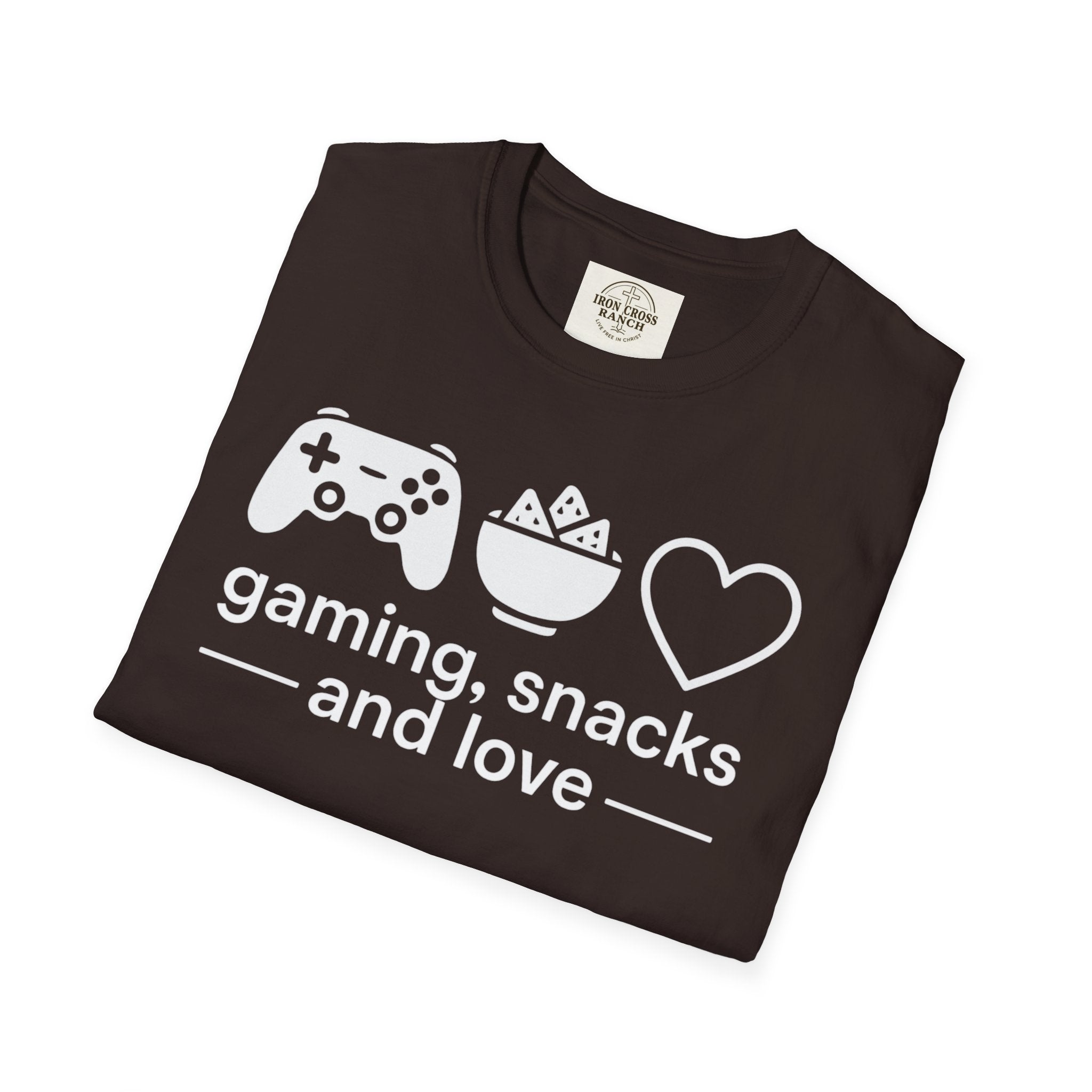 Gaming, Snacks and Love, Gamer T-shirt