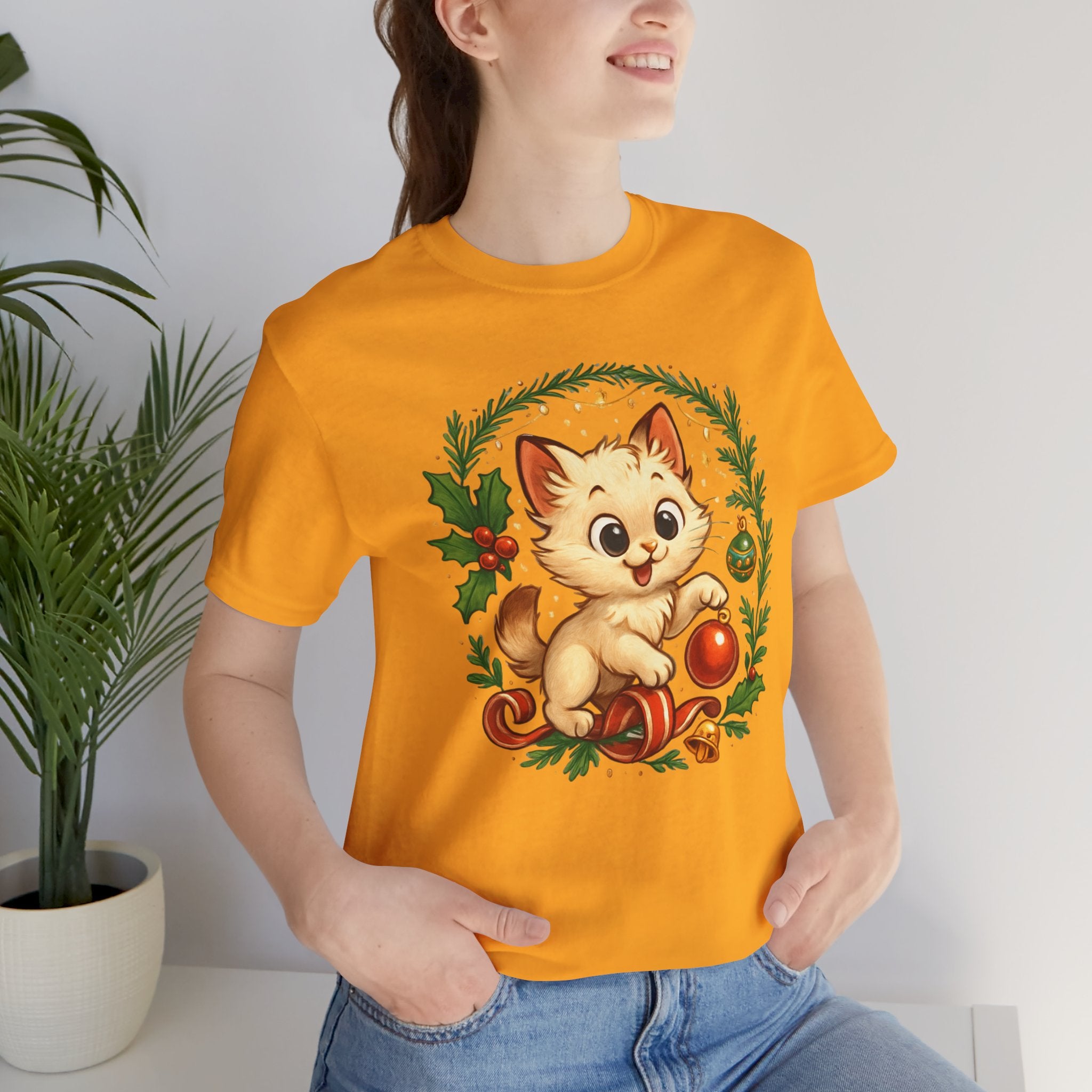 Christmas Kitten Play T-Shirt