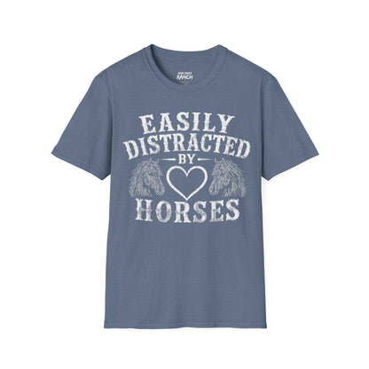 EASILY DISTRACTED BY HORSES
