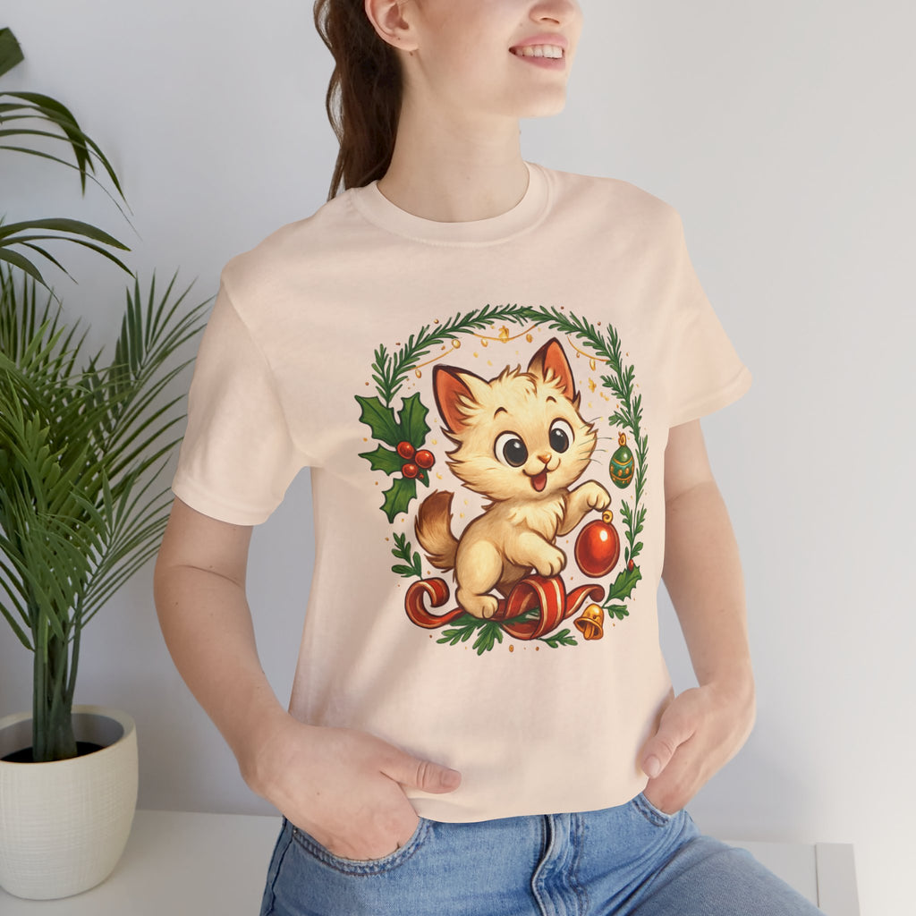 Christmas Kitten Play T-Shirt