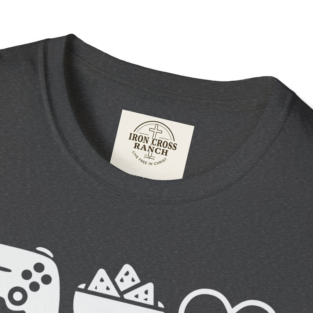 Gaming, Snacks and Love, Gamer T-shirt