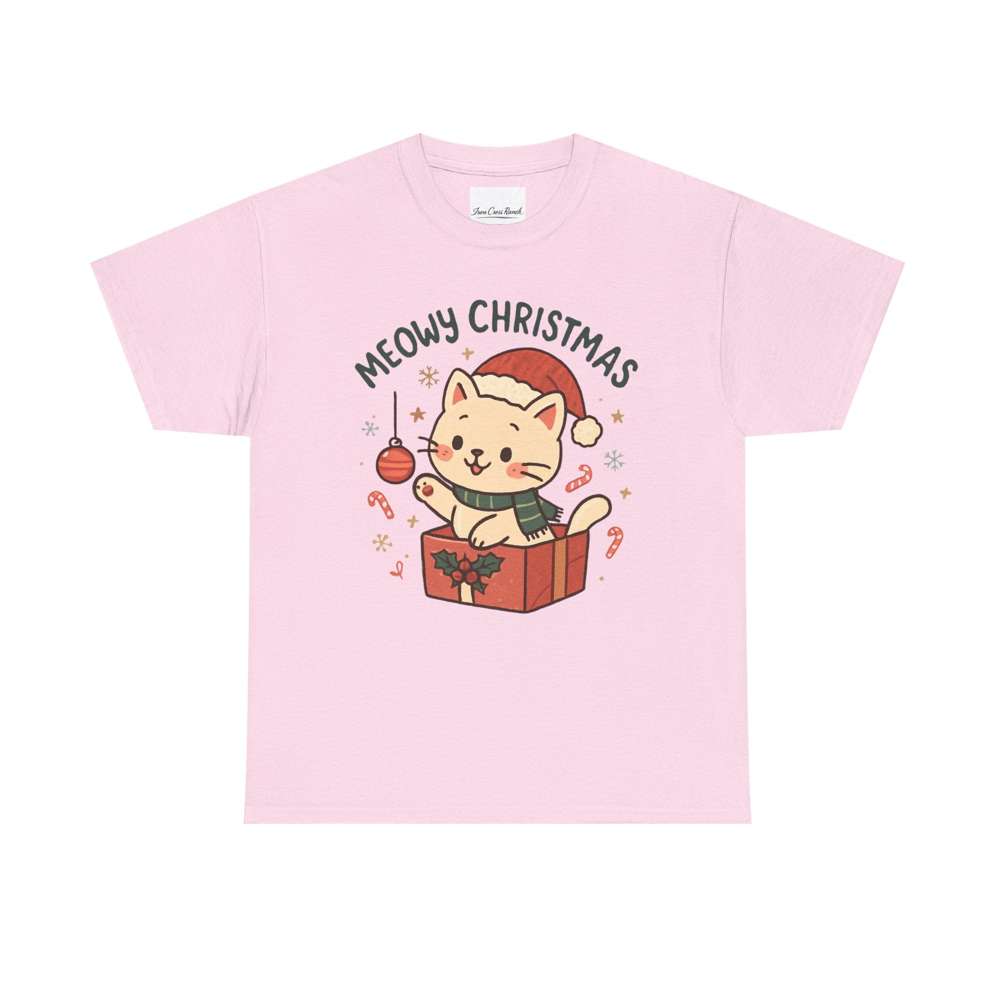 Meowy Christmas Cat Tee