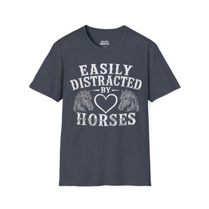 EASILY DISTRACTED BY HORSES