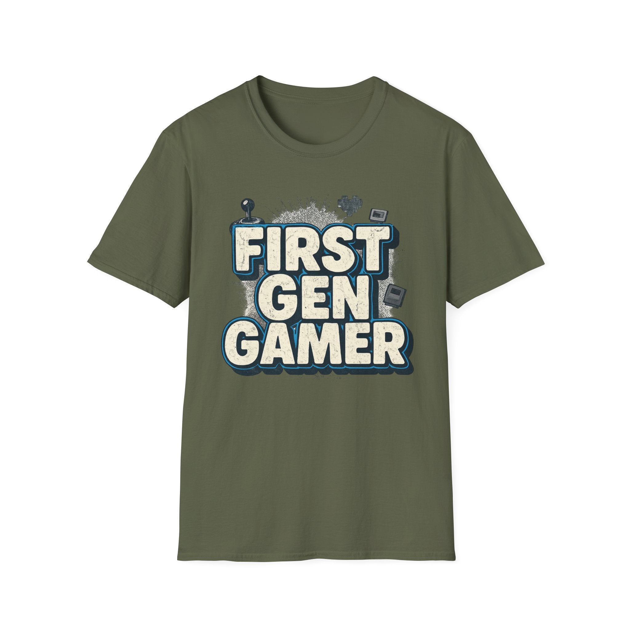 First Gen  Gamer, Blue Outline