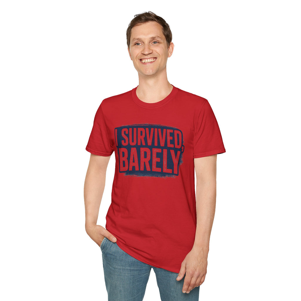 I Survived Barely  Gamer T-Shirt