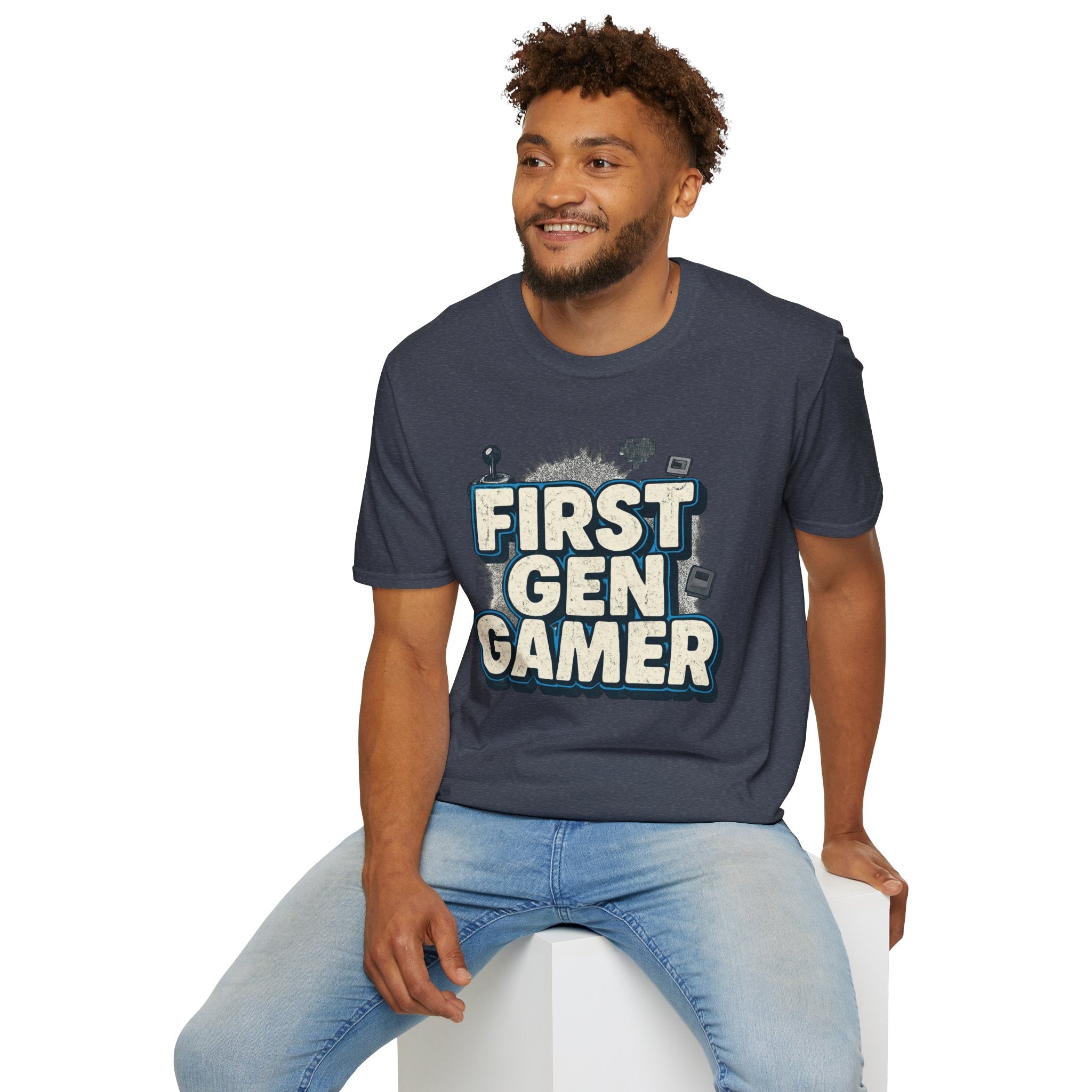 First Gen  Gamer, Blue Outline