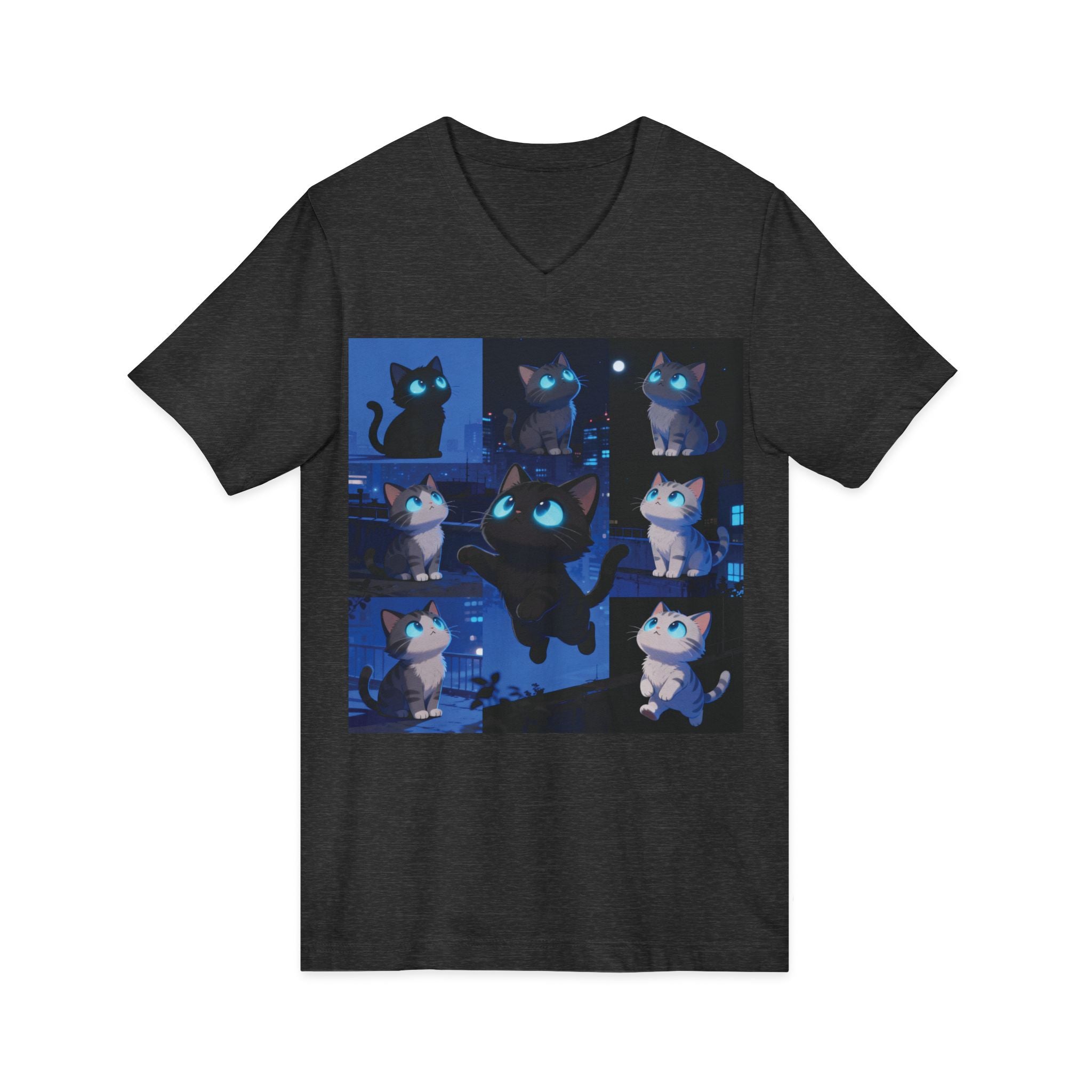 Unisex V-Neck Tee, Casual Style Shirt, Everyday Wear Top, Comfortable Gift for Any Occasion, Trendy Graphic T-Shirt