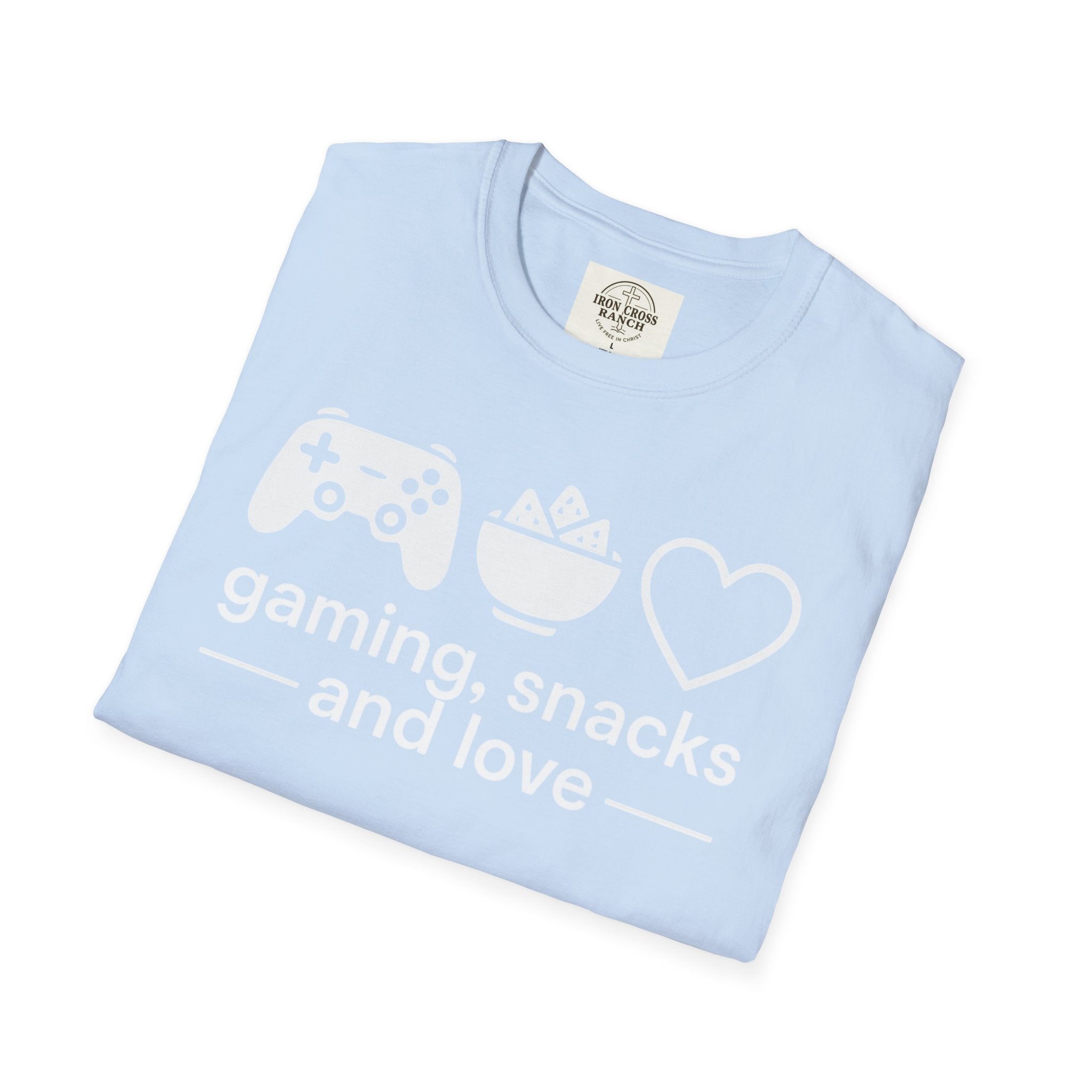 Gaming, Snacks and Love, Gamer T-shirt
