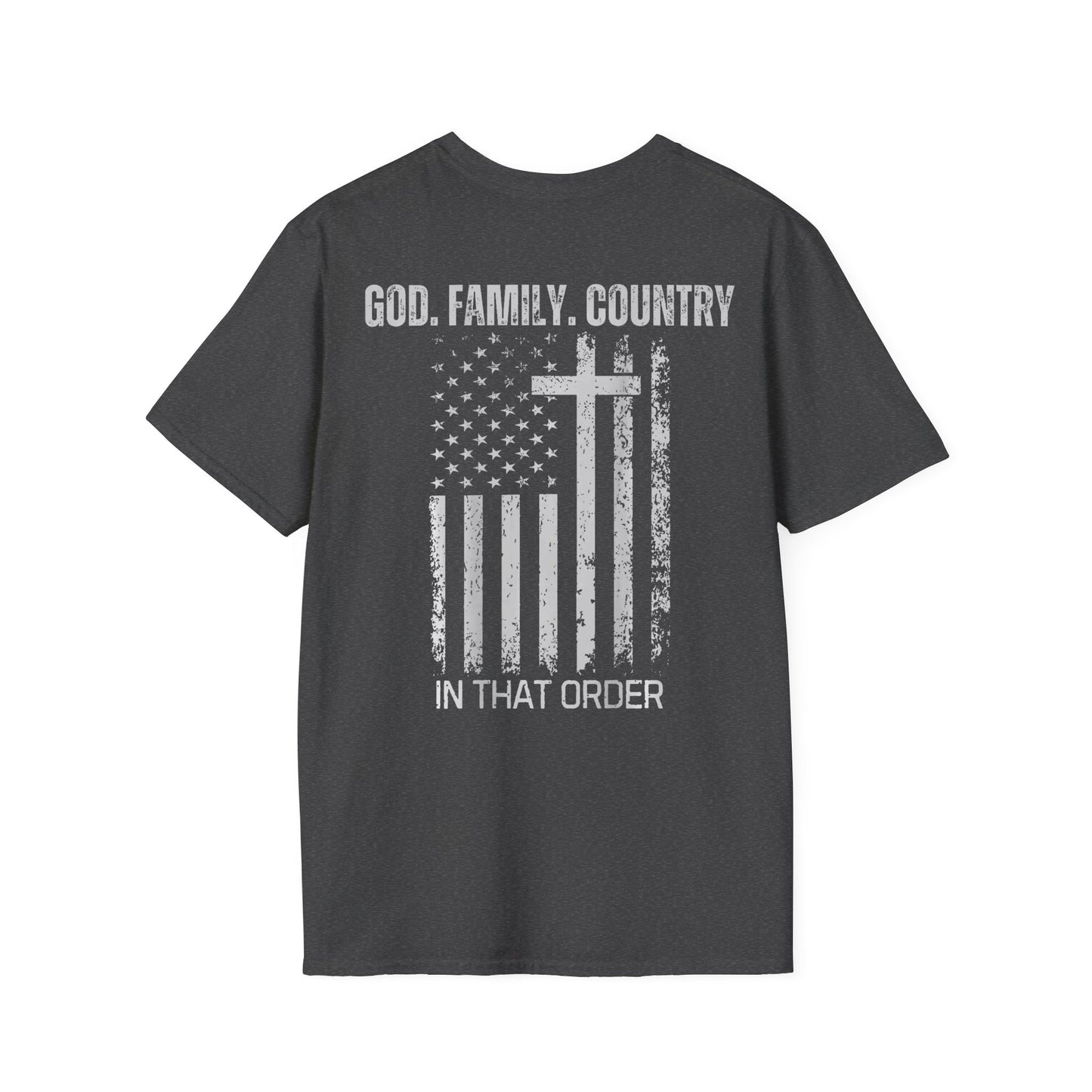 God Family Country distressed Flag