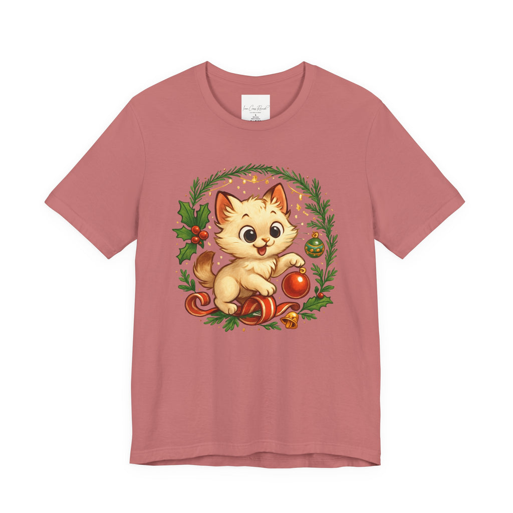 Christmas Kitten Play T-Shirt