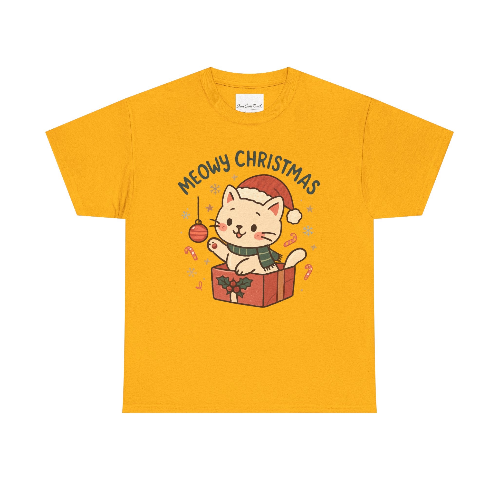 Meowy Christmas Cat Tee