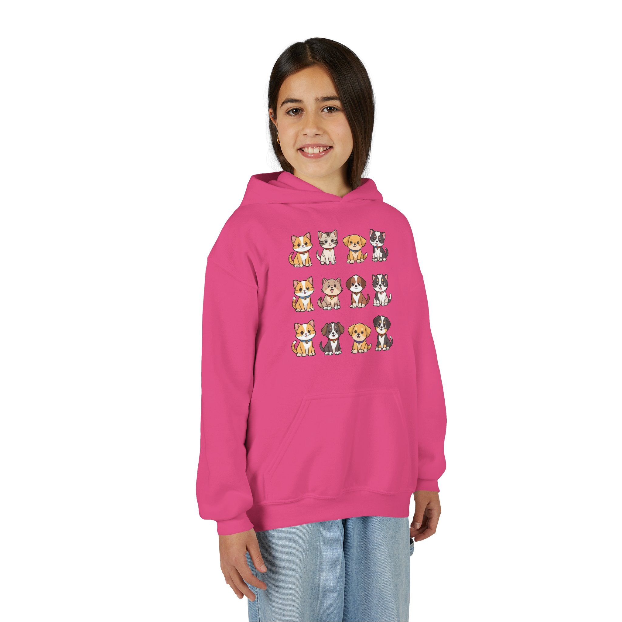 Animal Lovers Hoodie - Cute Puppies and Kittens Gift for Birthdays and Holidays