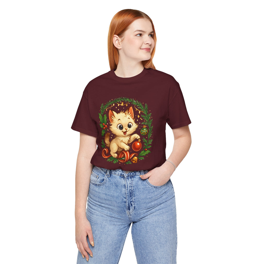 Christmas Kitten Play T-Shirt