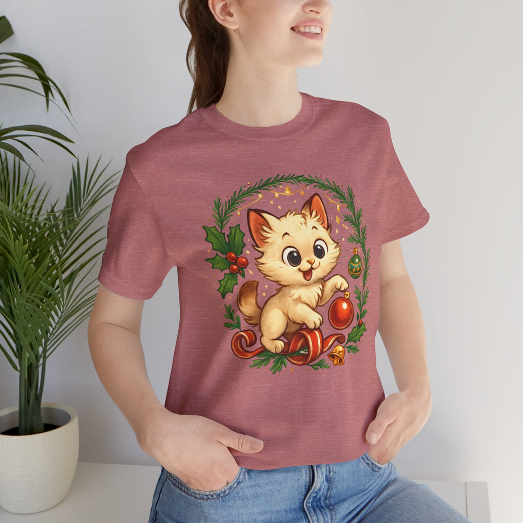 Christmas Kitten Play T-Shirt