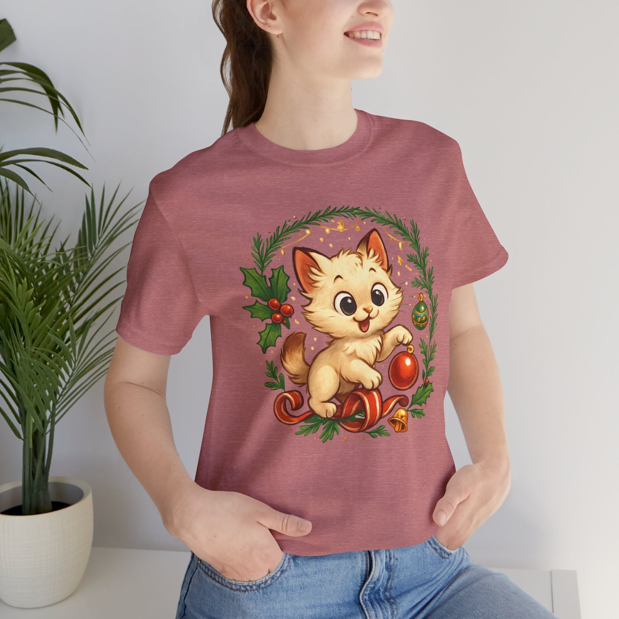 Christmas Kitten Play T-Shirt