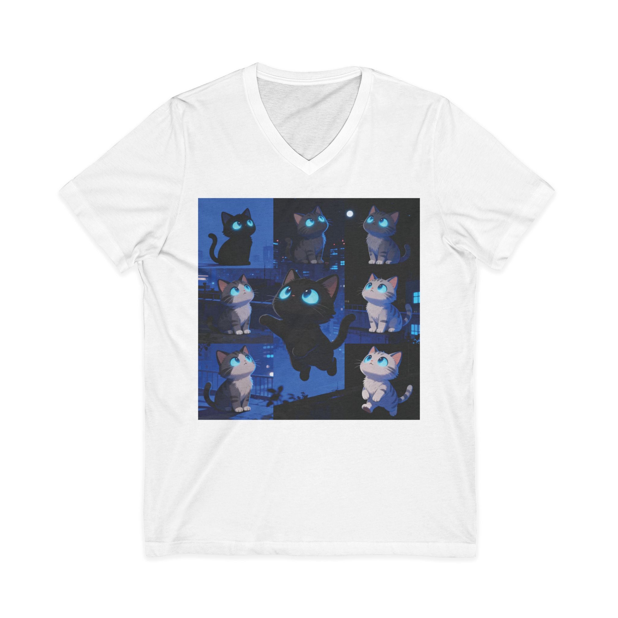 Unisex V-Neck Tee, Casual Style Shirt, Everyday Wear Top, Comfortable Gift for Any Occasion, Trendy Graphic T-Shirt