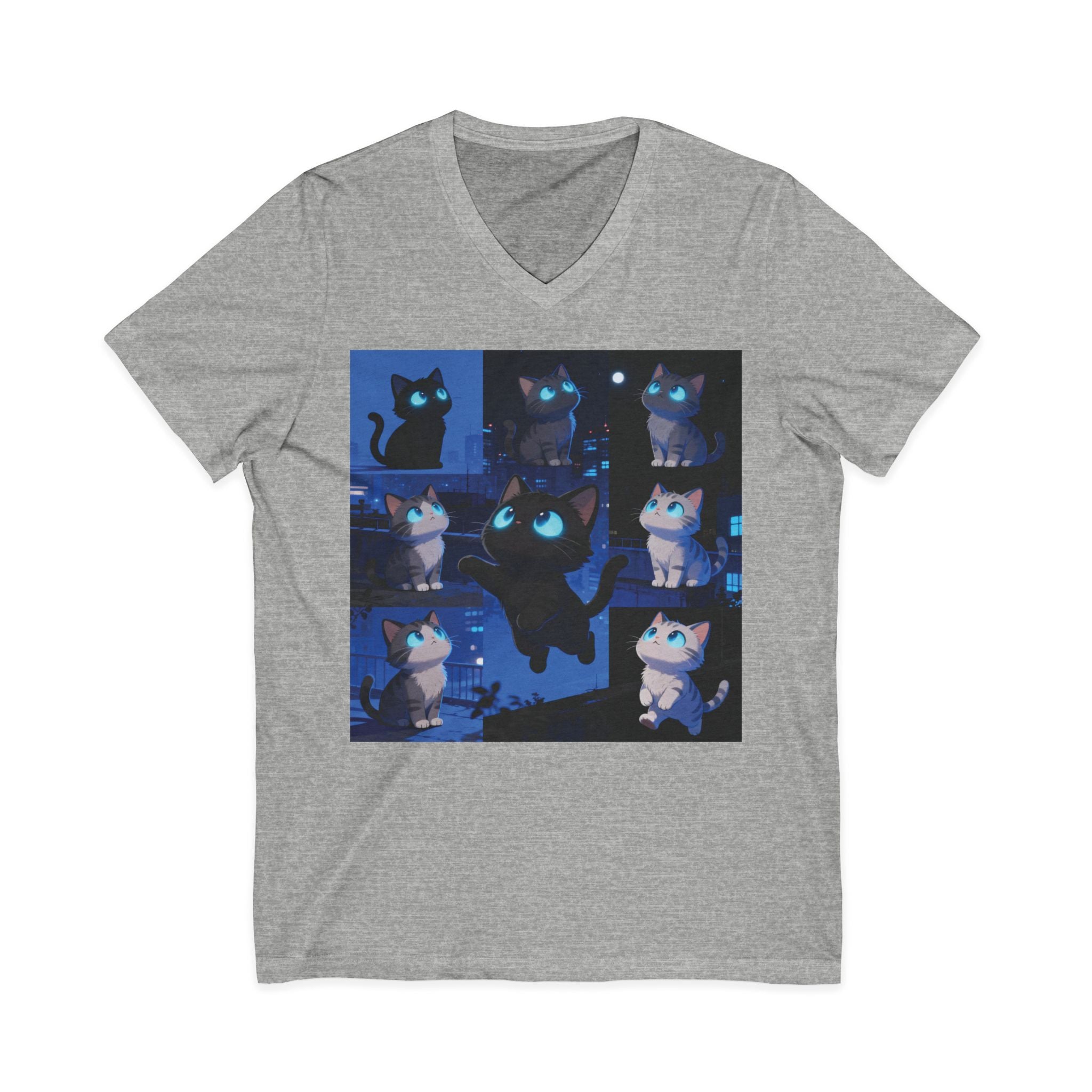 Unisex V-Neck Tee, Casual Style Shirt, Everyday Wear Top, Comfortable Gift for Any Occasion, Trendy Graphic T-Shirt