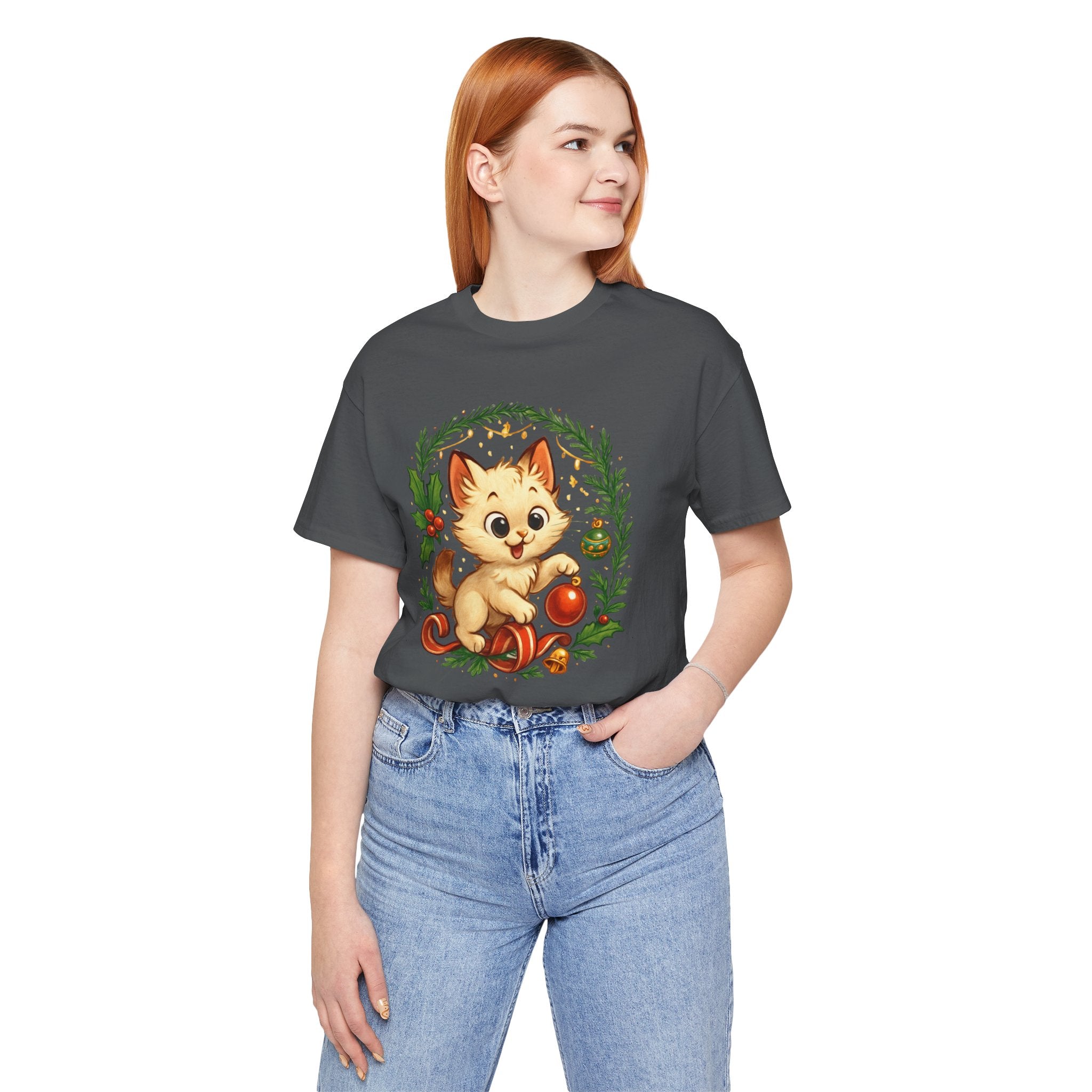 Christmas Kitten Play T-Shirt