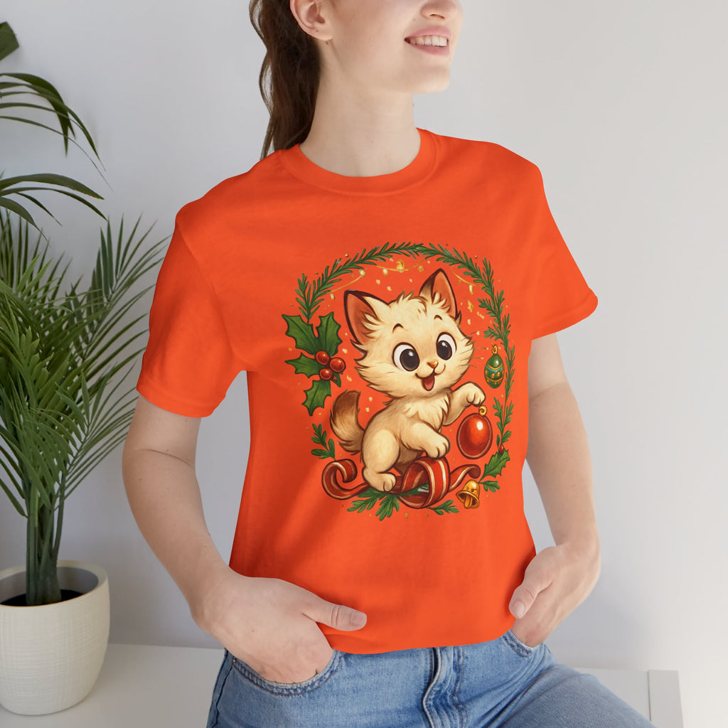 Christmas Kitten Play T-Shirt
