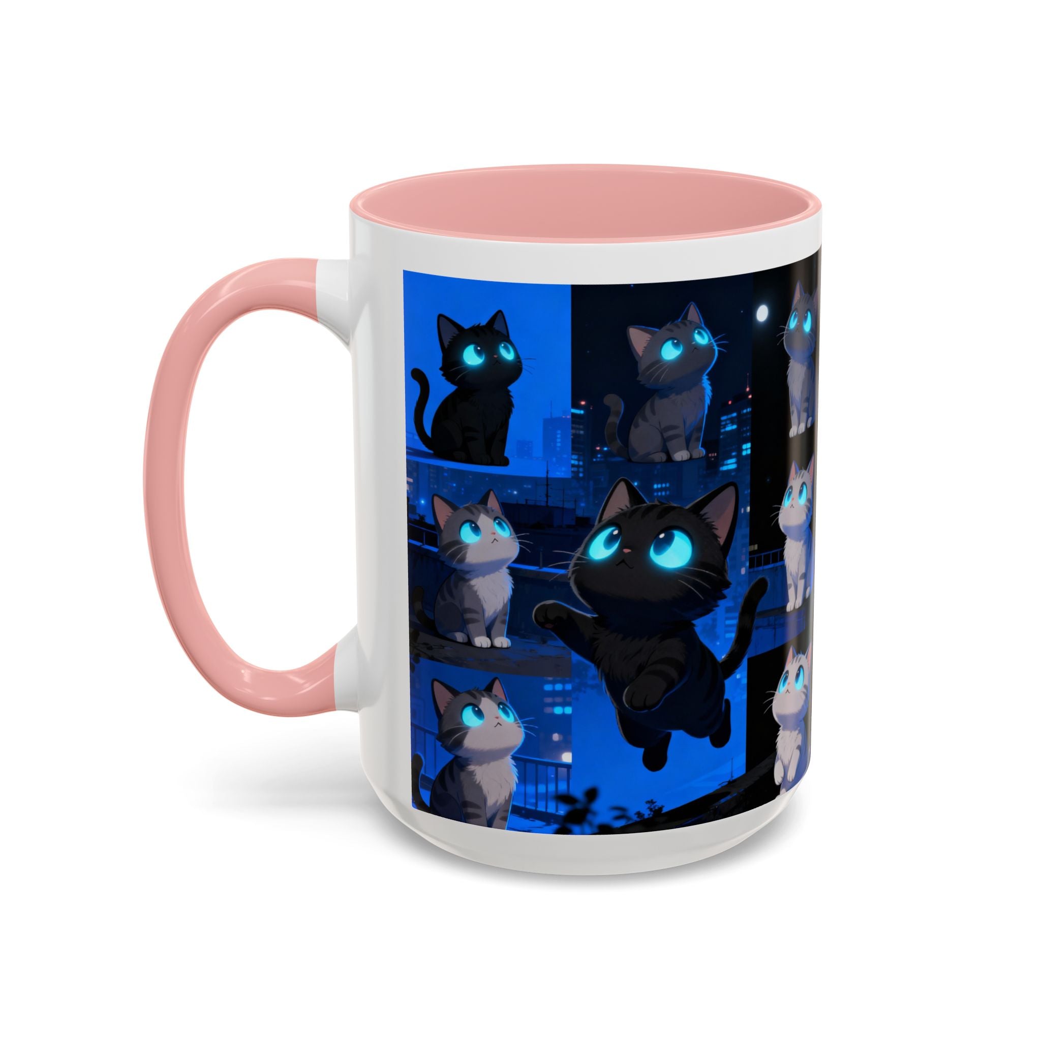 Mug, Cute Kitten Coffee Cup, Cat Lover Gift, Animal Tea Cup, Ceramic Drinkware, Pet Owner Present, Kitty Lover Mug