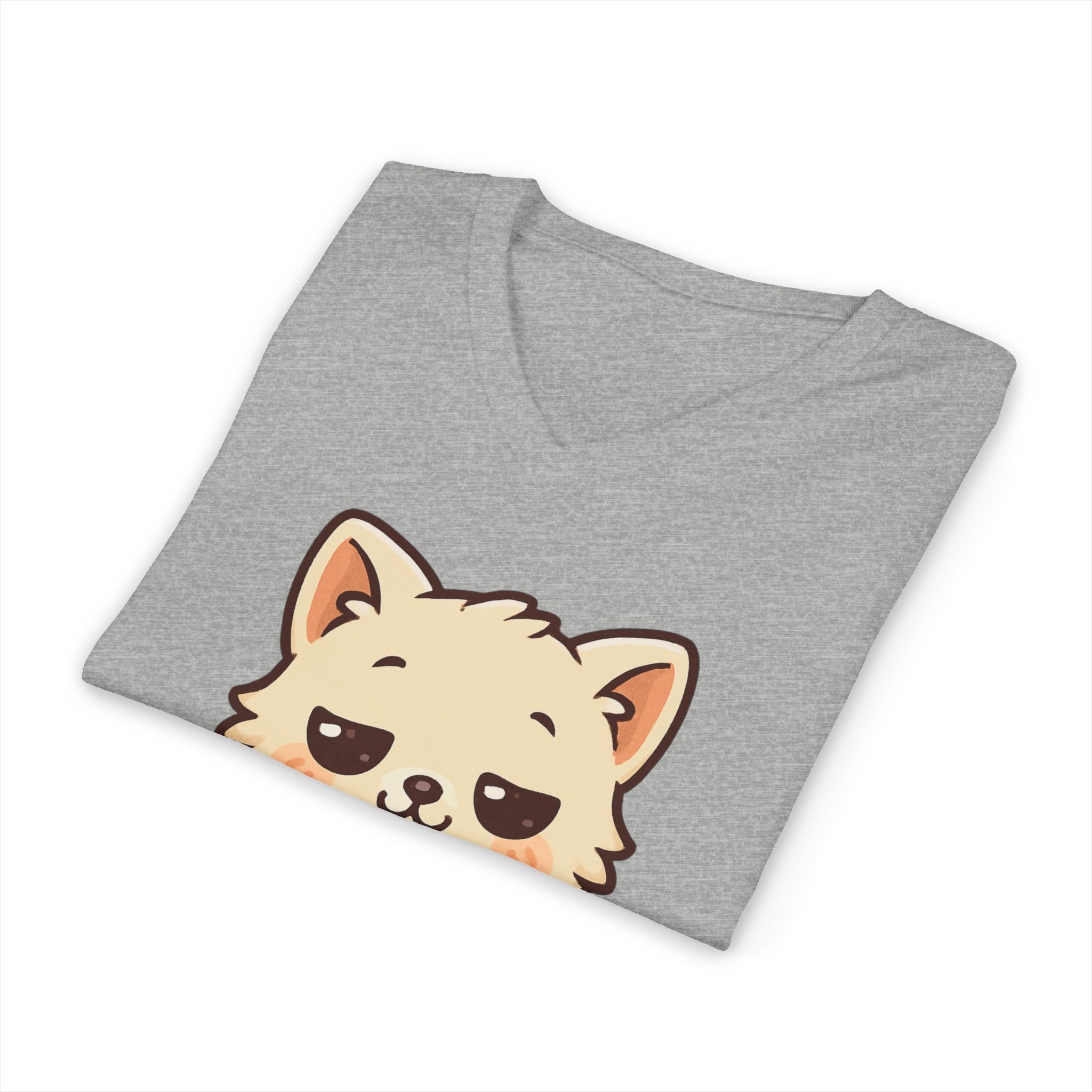 V-Neck Tee Cute Kitten Coffee Morning Love Shirt