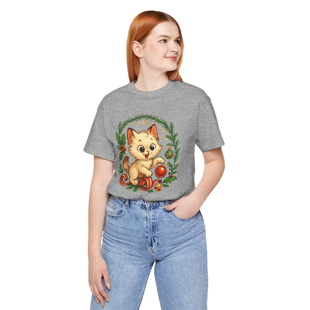 Christmas Kitten Play T-Shirt