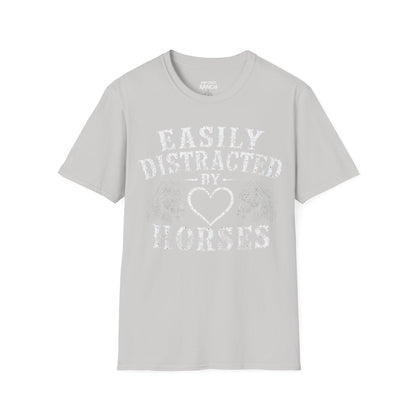 EASILY DISTRACTED BY HORSES