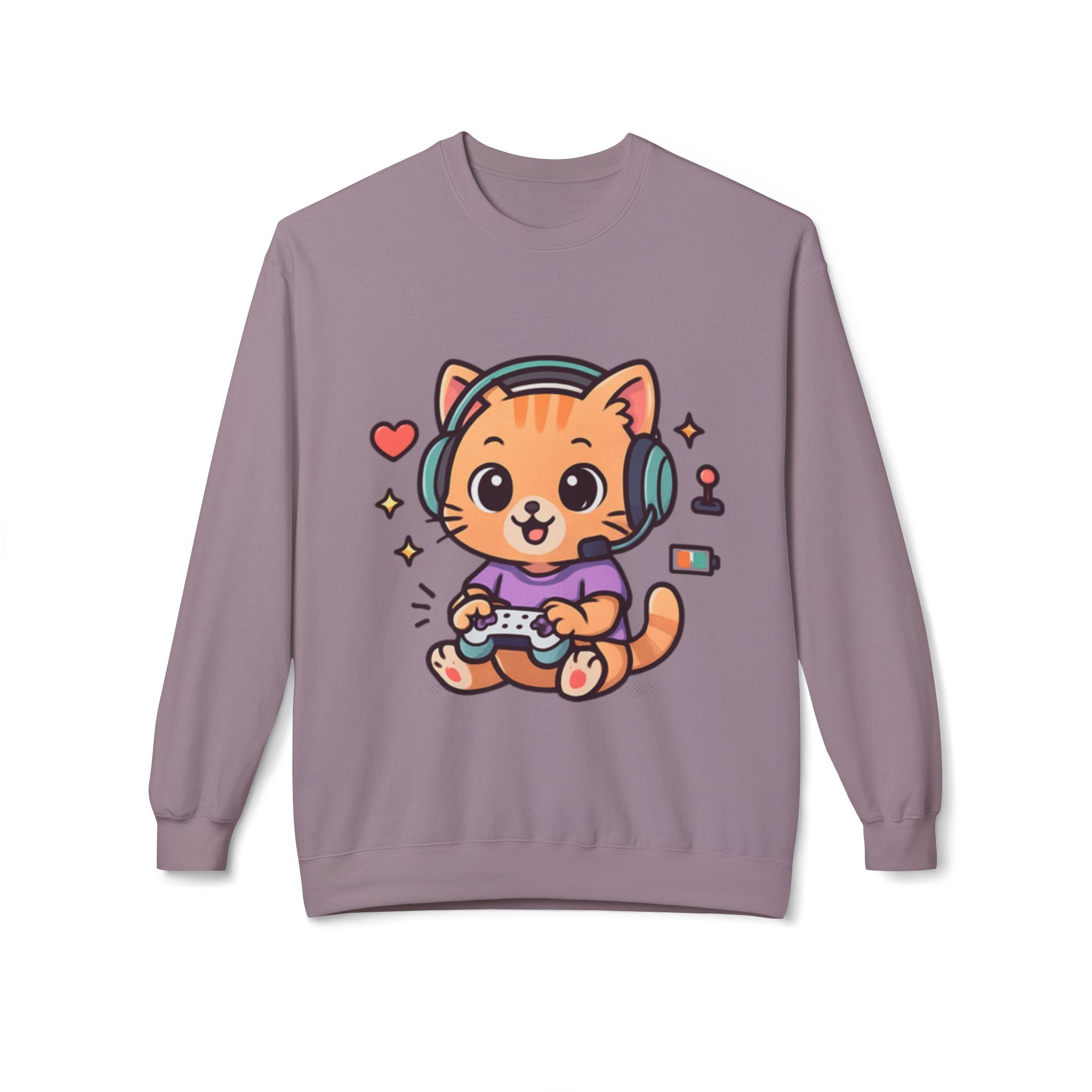 Playful Gamer Cat -Sweatshirt