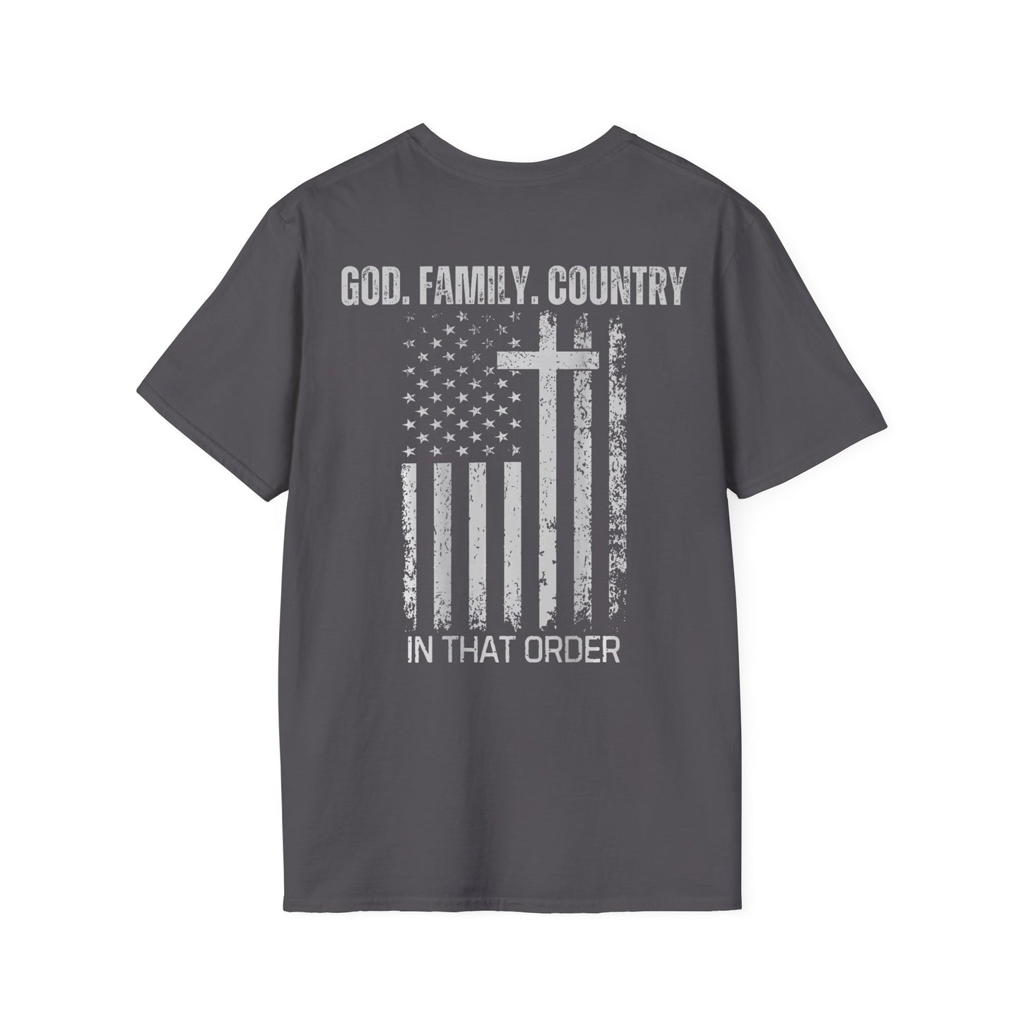 God Family Country distressed Flag