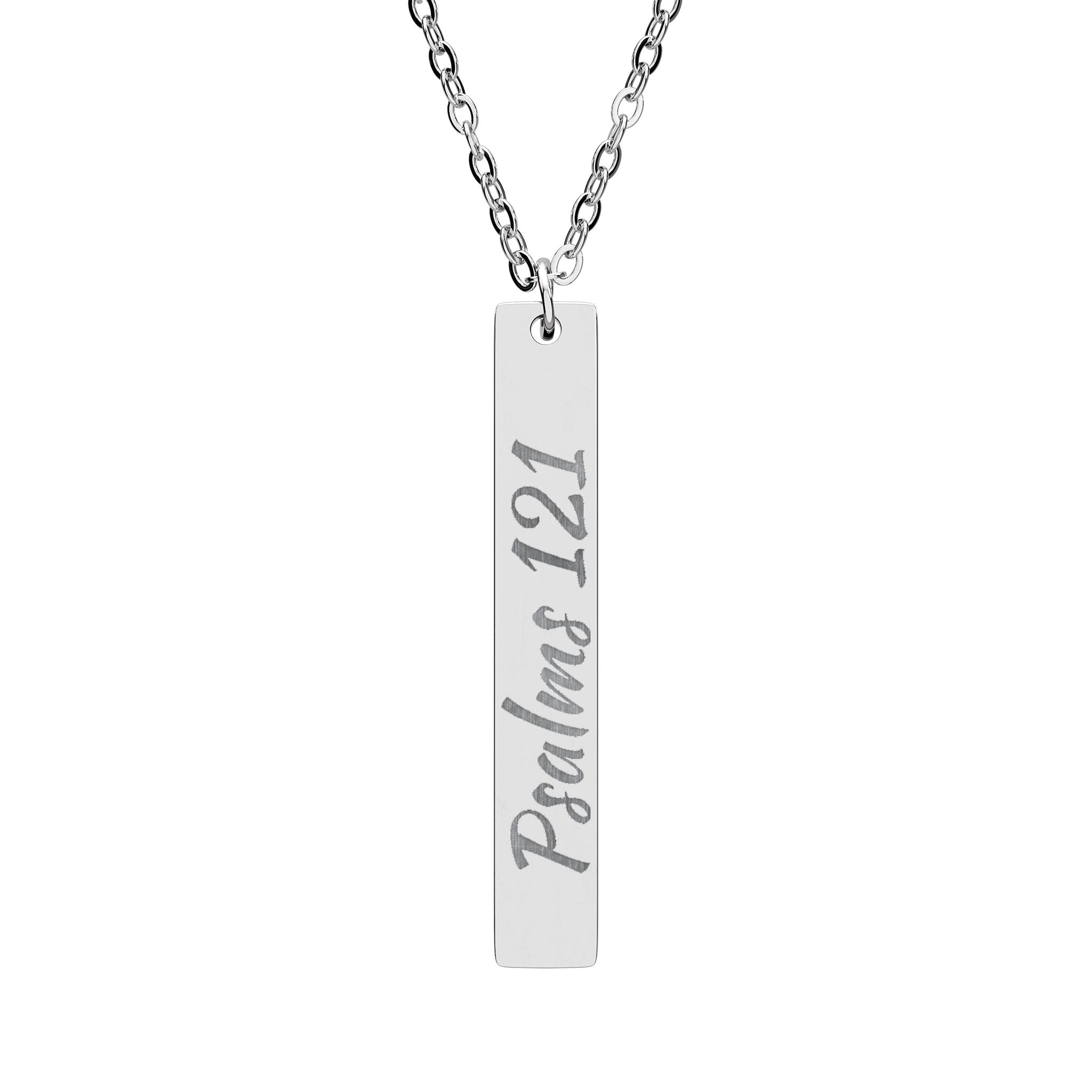 Necklace Engraved with Bible Verse