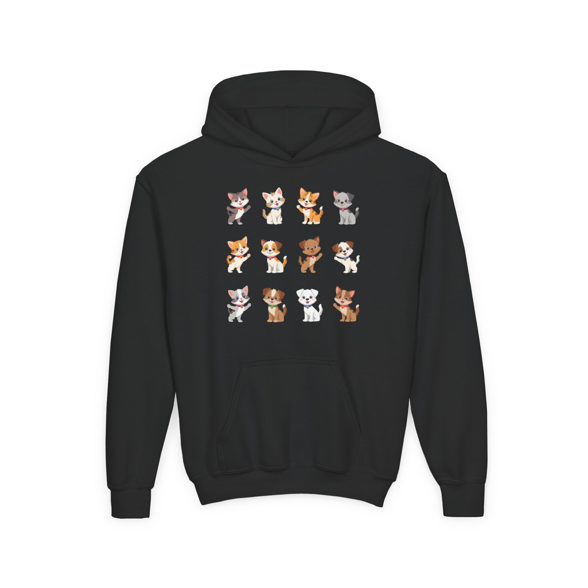 Pet Lover Hoodie - Cute Puppies and Kittens Christmas Sweatshirt
