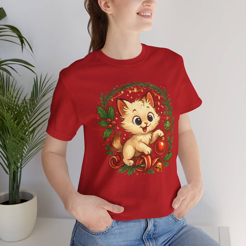 Christmas Kitten Play T-Shirt