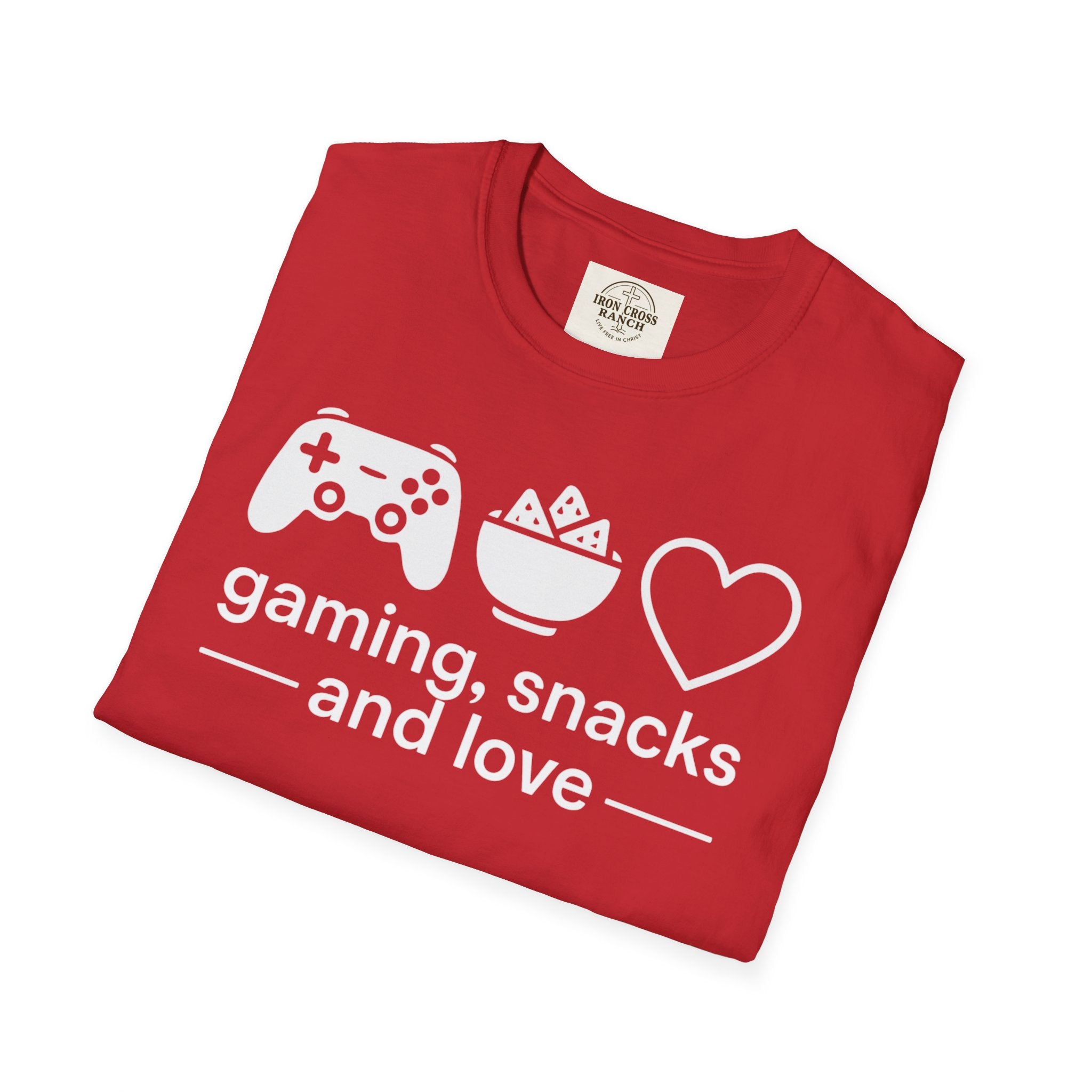 Gaming, Snacks and Love, Gamer T-shirt