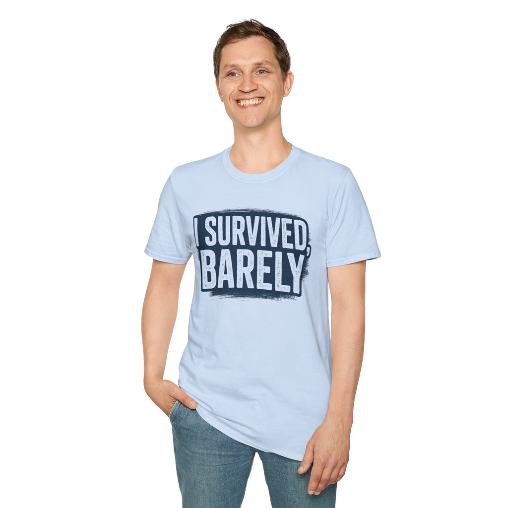 I Survived Barely  Gamer T-Shirt