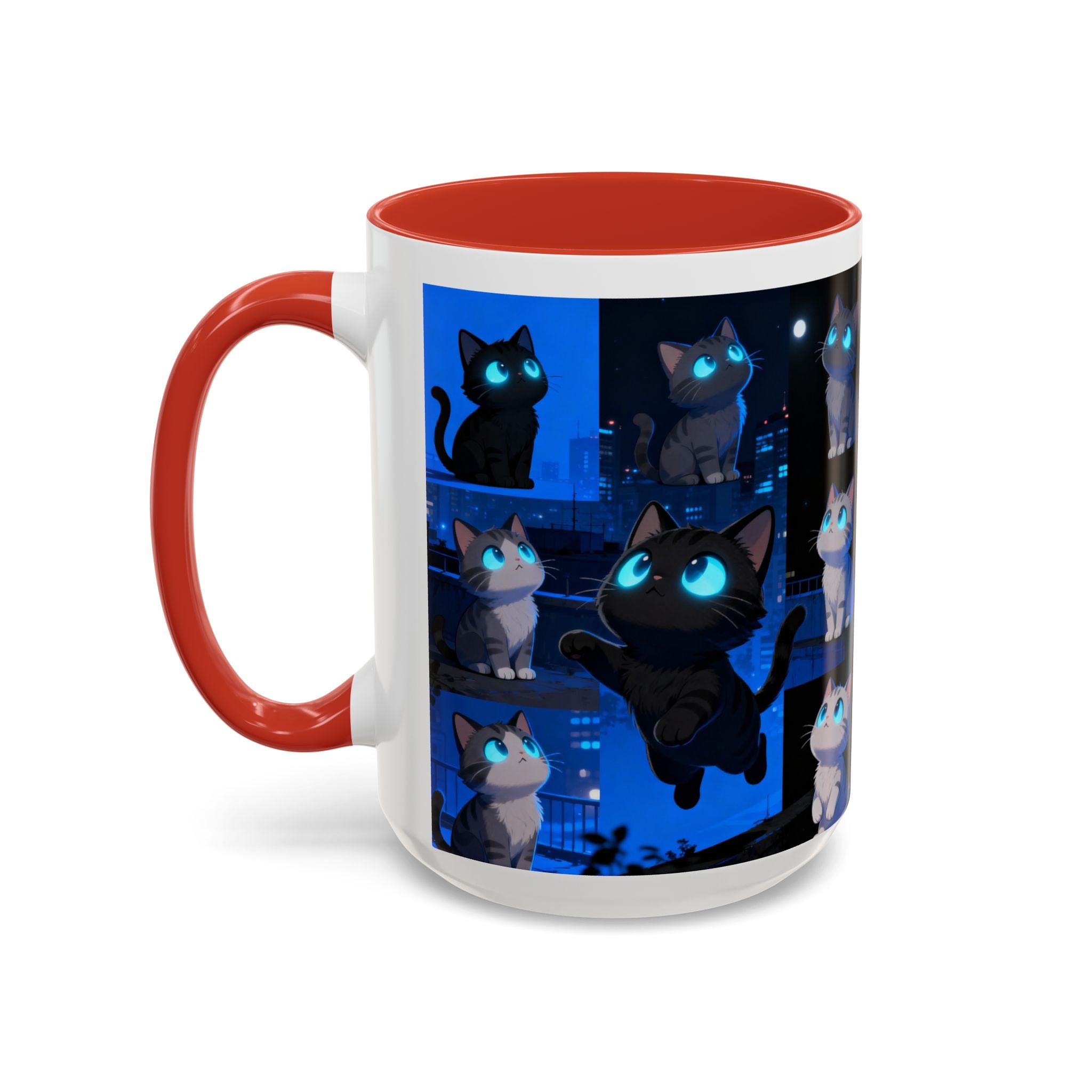 Mug, Cute Kitten Coffee Cup, Cat Lover Gift, Animal Tea Cup, Ceramic Drinkware, Pet Owner Present, Kitty Lover Mug