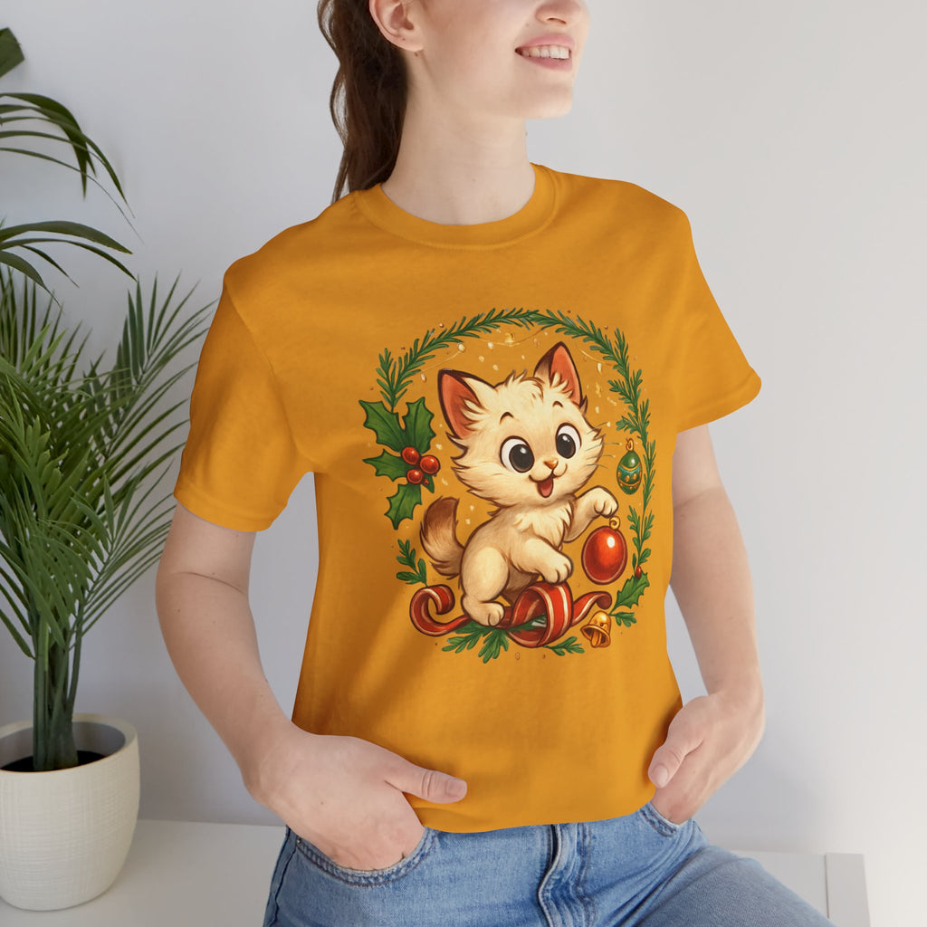 Christmas Kitten Play T-Shirt