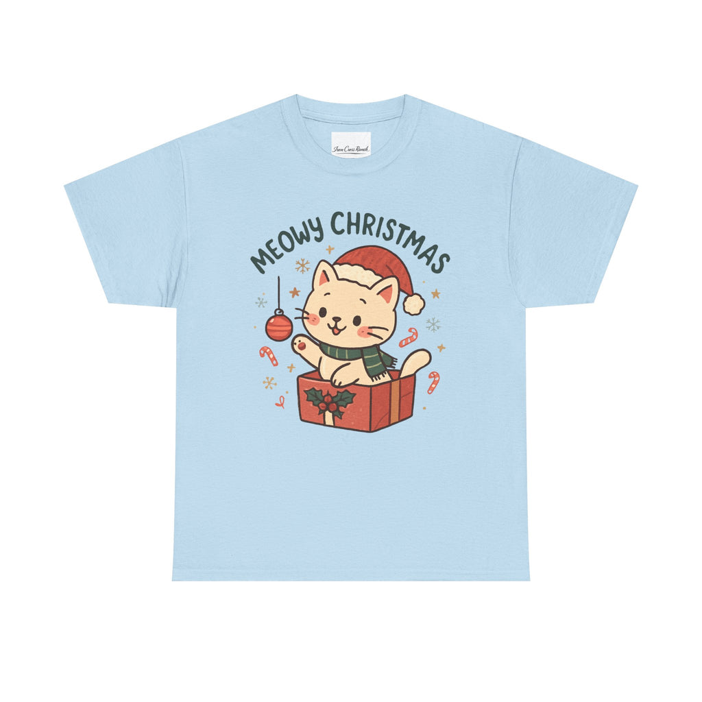 Meowy Christmas Cat Tee
